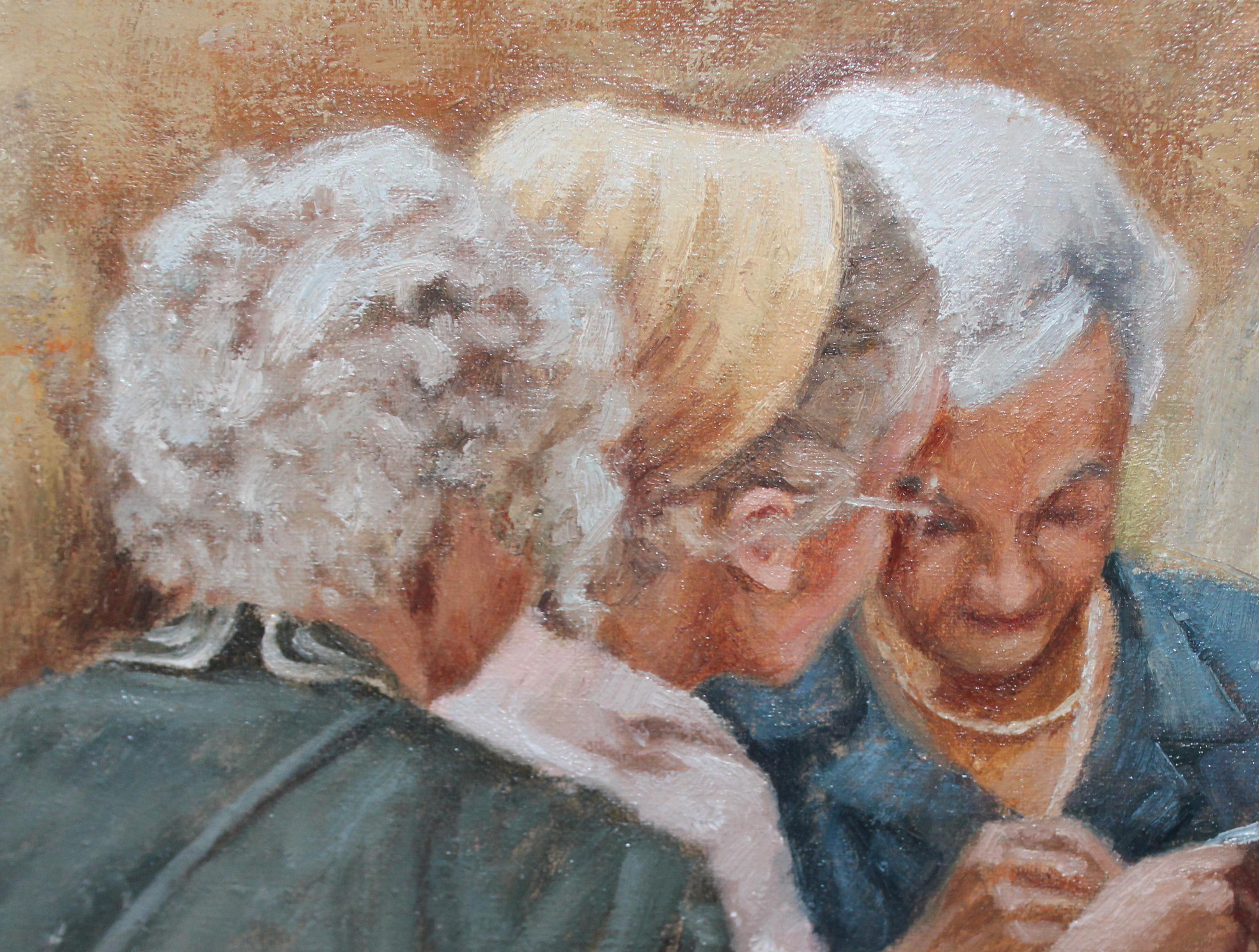 Óleo sobre tela - Los consejos del Sacerdote (Braun), Figurative Painting, von Salvador Altarriba