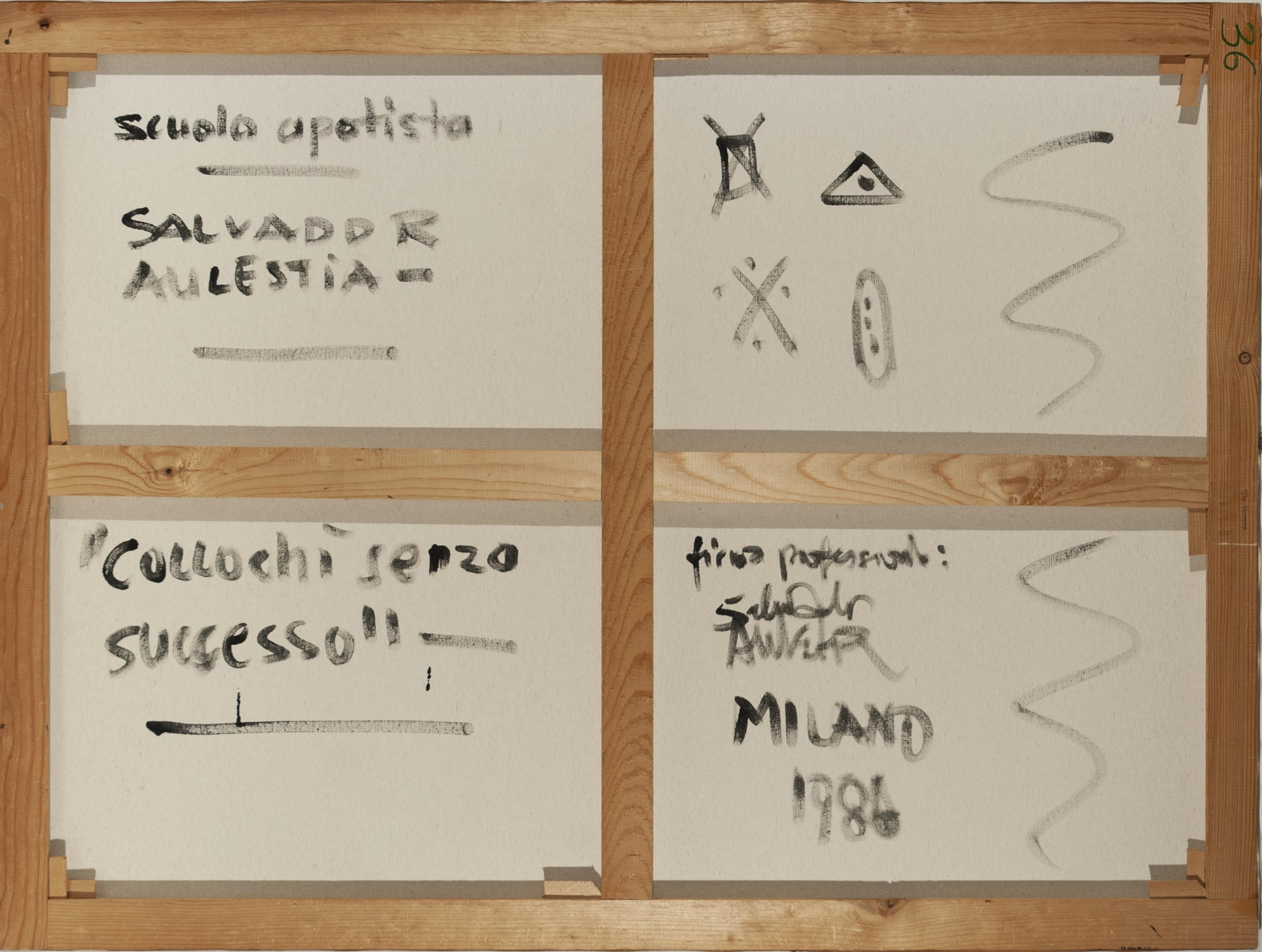 Colloquio senza successo - Salvador Aulestia (1915-1994) - acrylique sur toile en vente 5