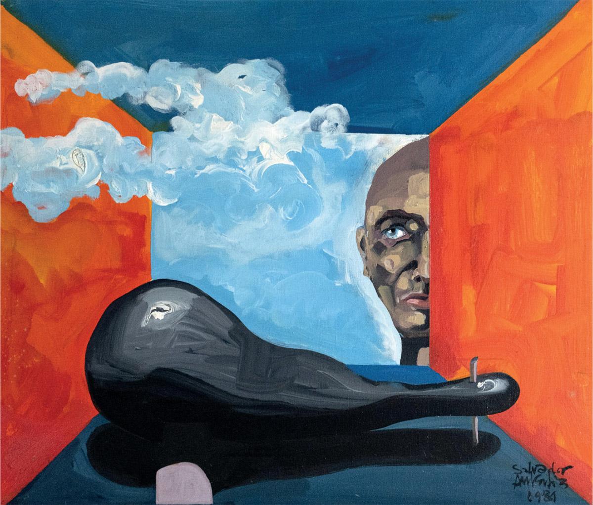 Dalla serie dedicata alle Donne senza tempo di Salvador Aulestia, questa è sicuramente un'opera d'arte di livello museale, eccezionalmente concessa per celebrare il giallo, un colore ben presente nella bandiera catalana e nei colori di quella terra