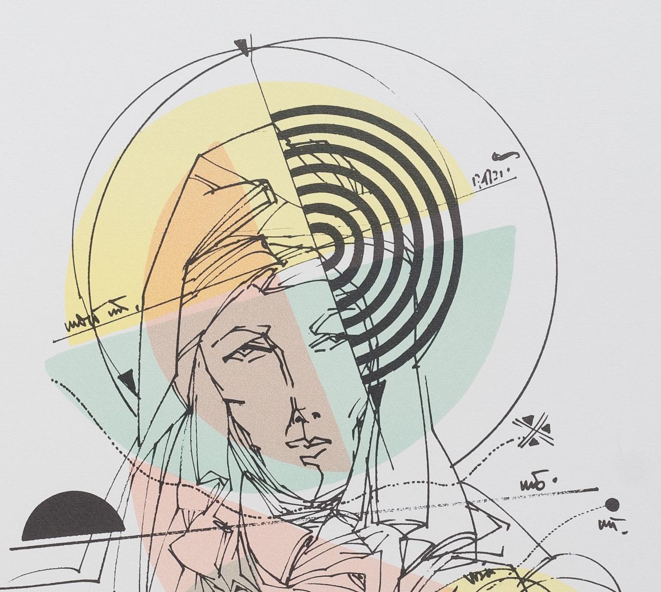 Madonna - Salvador Aulestia (1915-1994) - litografia in vendita 2