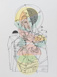 Madonna - Salvador Aulestia (1915-1994) - lithography