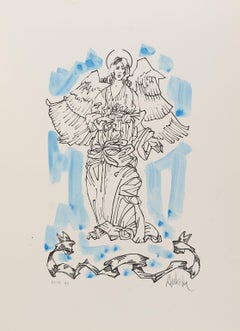Saint Gabriel Archangel – Salvador Aulestia (1915-1994) – Lithografie 65/99