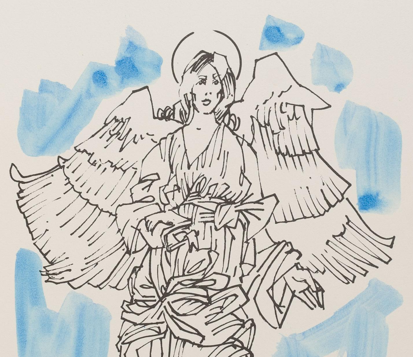 San Gabriel Arcángel - Salvador Aulestia (1915-1994) - litografía en venta 1