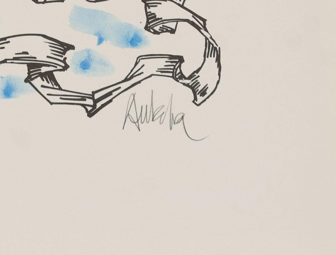 San Gabriel Arcángel - Salvador Aulestia (1915-1994) - litografía en venta 3