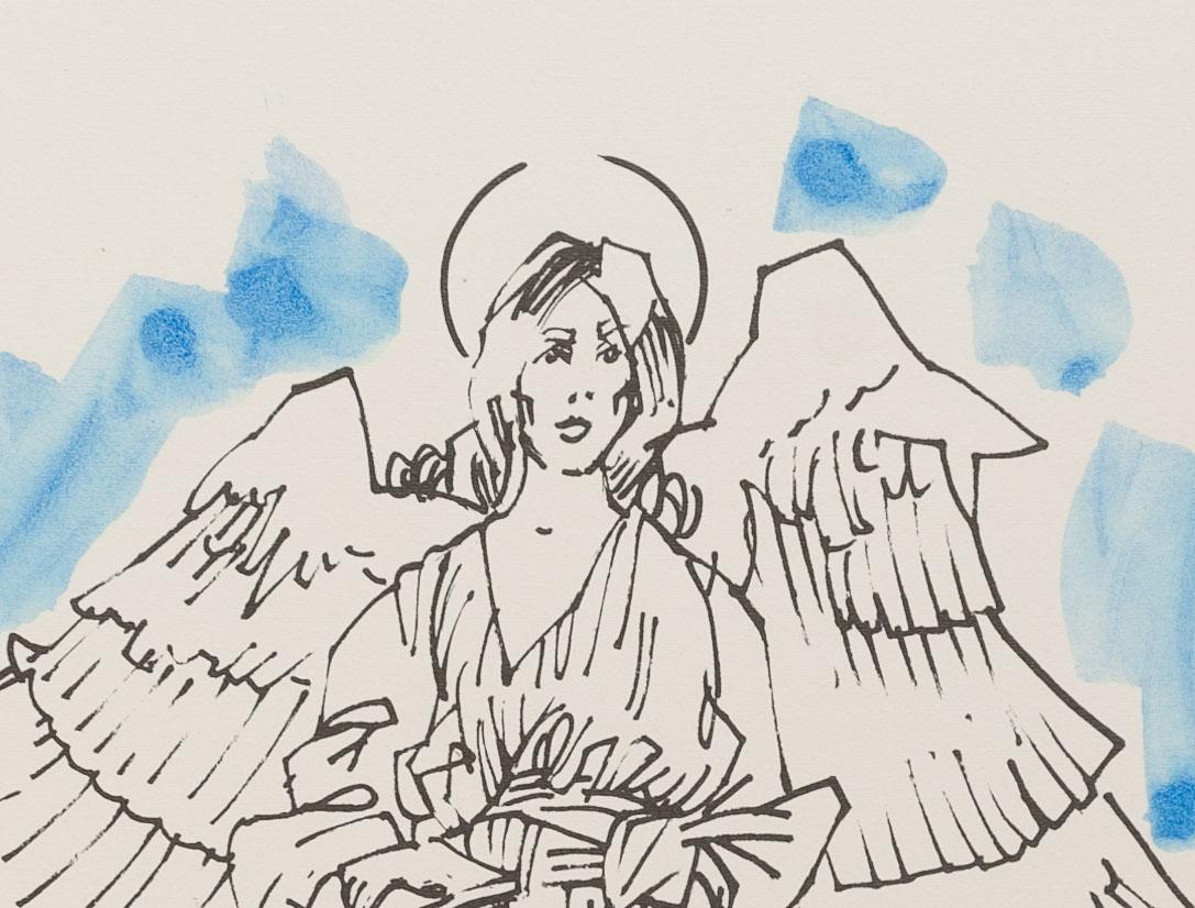 San Gabriel Arcángel - Salvador Aulestia (1915-1994) - litografía en venta 5