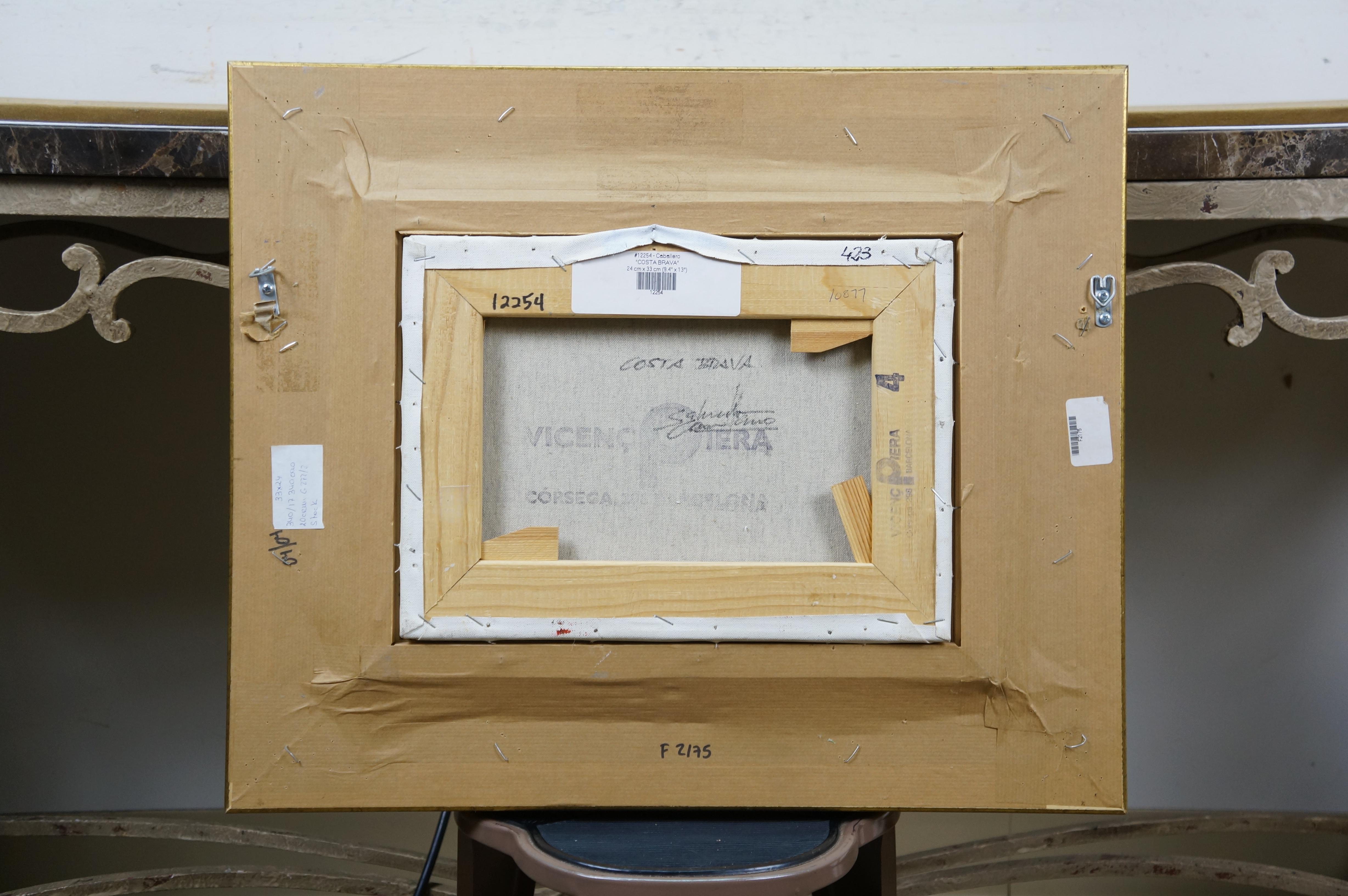 Salvador Caballero 'Costa Brava' Küstenlandschaft Seelandschaft Hafen Gemälde 22