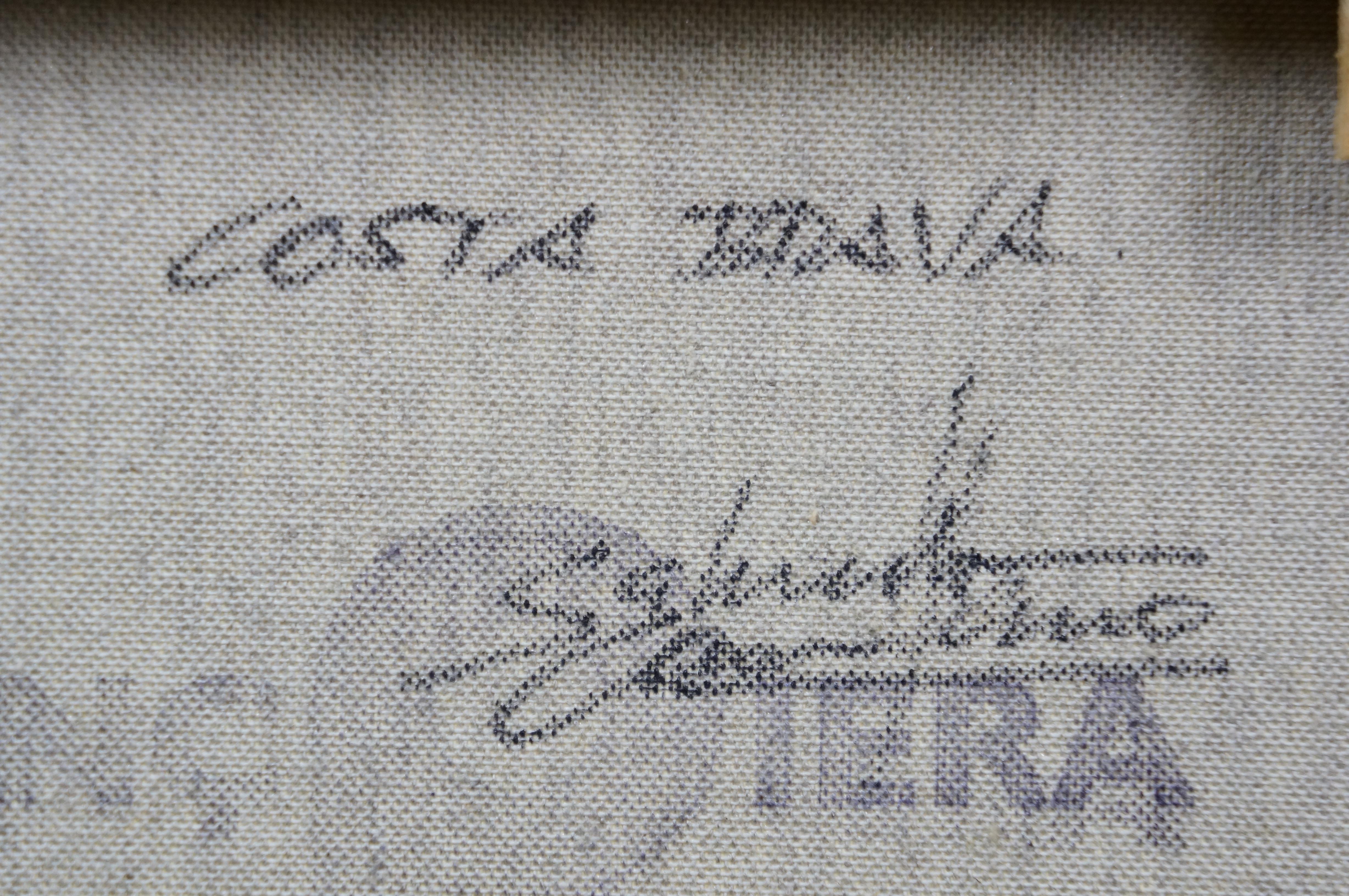 Salvador Caballero 'Costa Brava' Küstenlandschaft Seelandschaft Hafen Gemälde 22