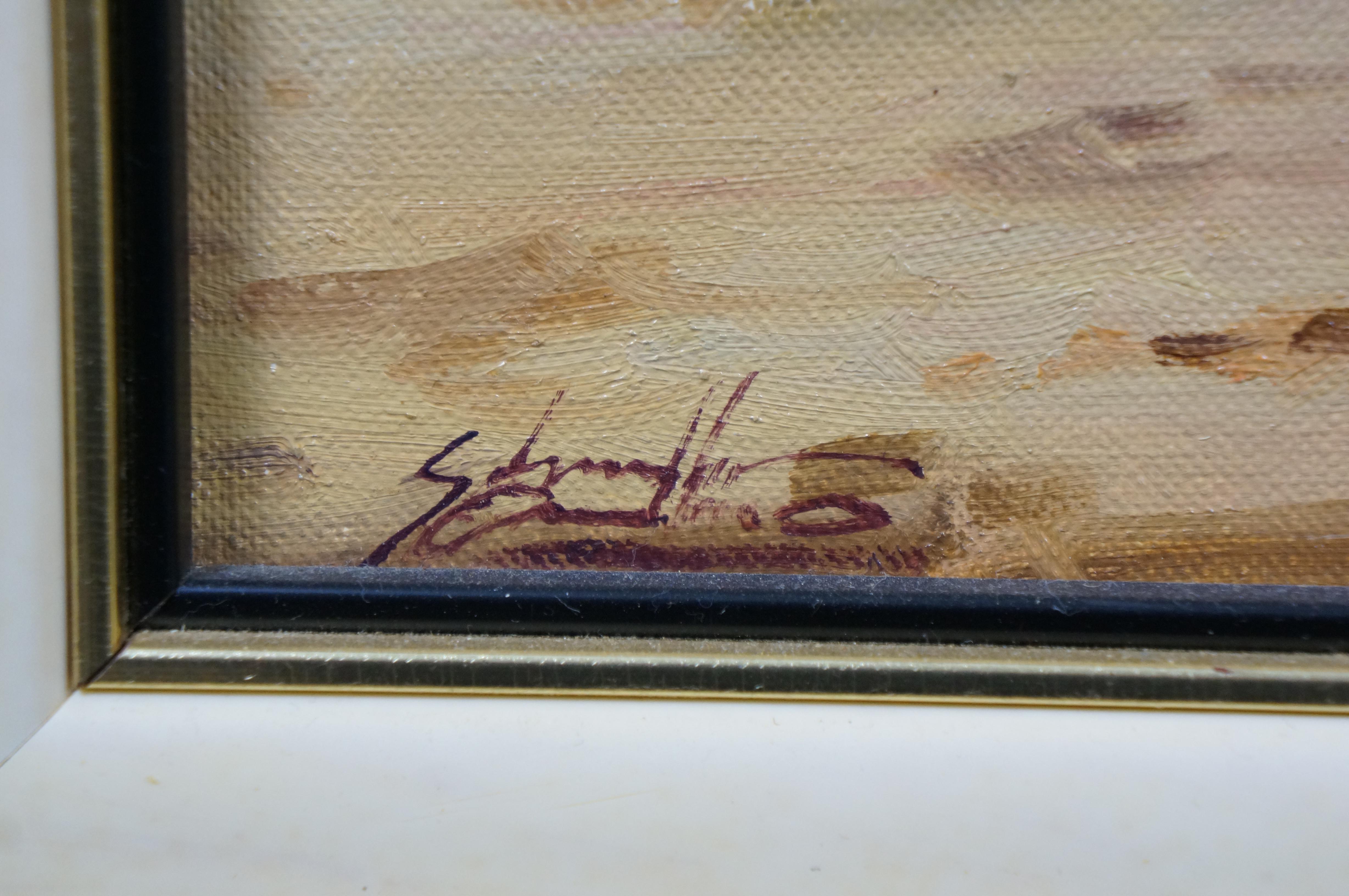 Salvador Caballero 'Costa Brava' Küstenlandschaft Seelandschaft Hafen Gemälde 22