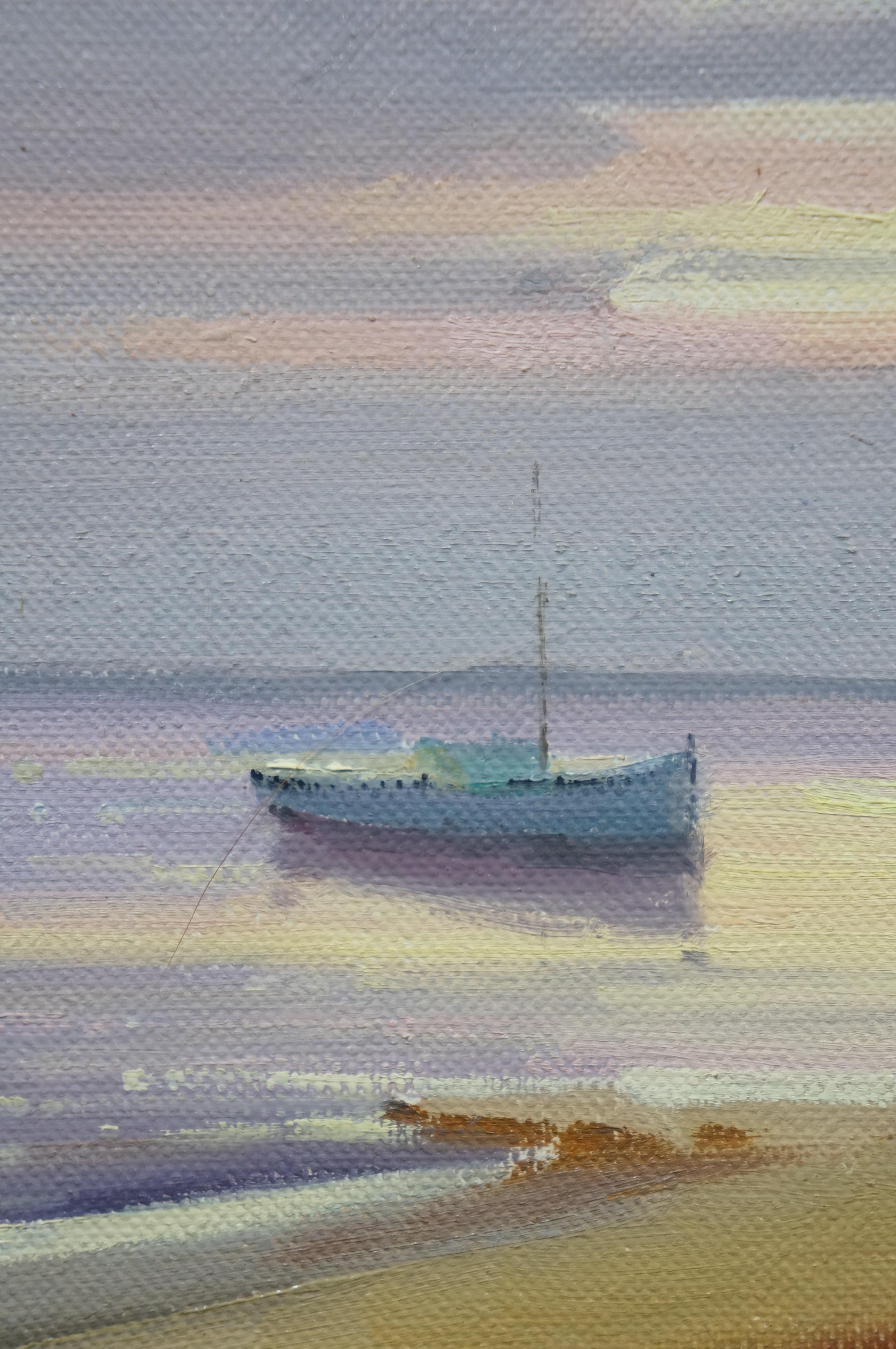 Salvador Caballero 'Costa Brava' Küstenlandschaft Seelandschaft Hafen Gemälde 22