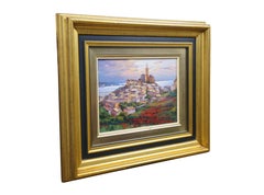 Salvador Caballero Mar de Tarde Cadaques Spain Seascape Oil Painting 22"