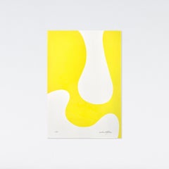 Salvador Corratgé, Sin Titulo 2011 Silkscreen Print, Edition of 50, Lemon yellow