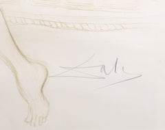 Nu au Sopha, Nude Lithograph Signed and Numbered by Salvador Dali