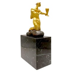 Figurine en or massif 18K de Salvador Dalí - San Carlos de Borromeo 1973, certifié