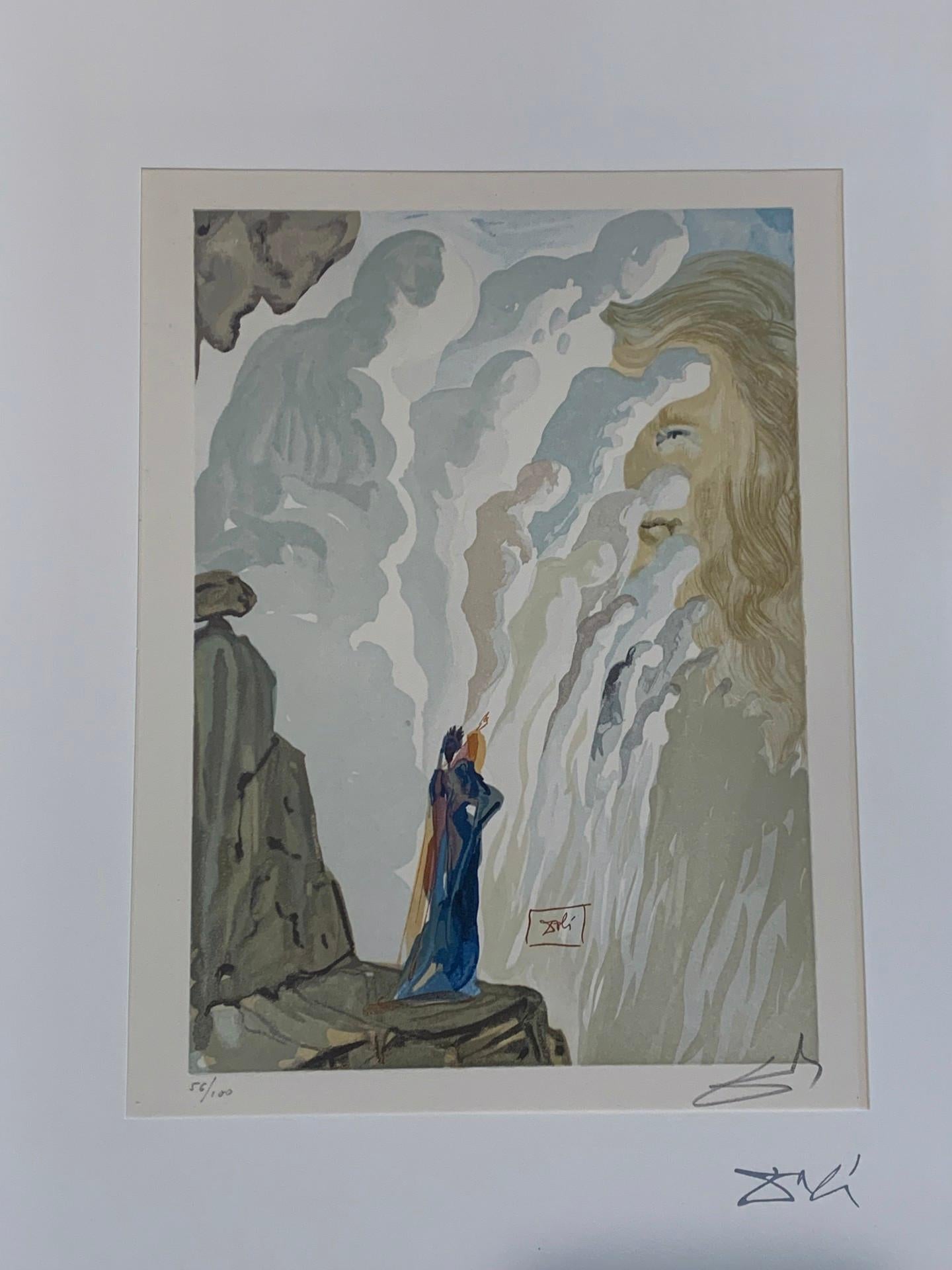 Canto 12 del Purgatorio: La bellezza delle sculture da La Divina Commedia - Print Surrealismo di Salvador Dalí