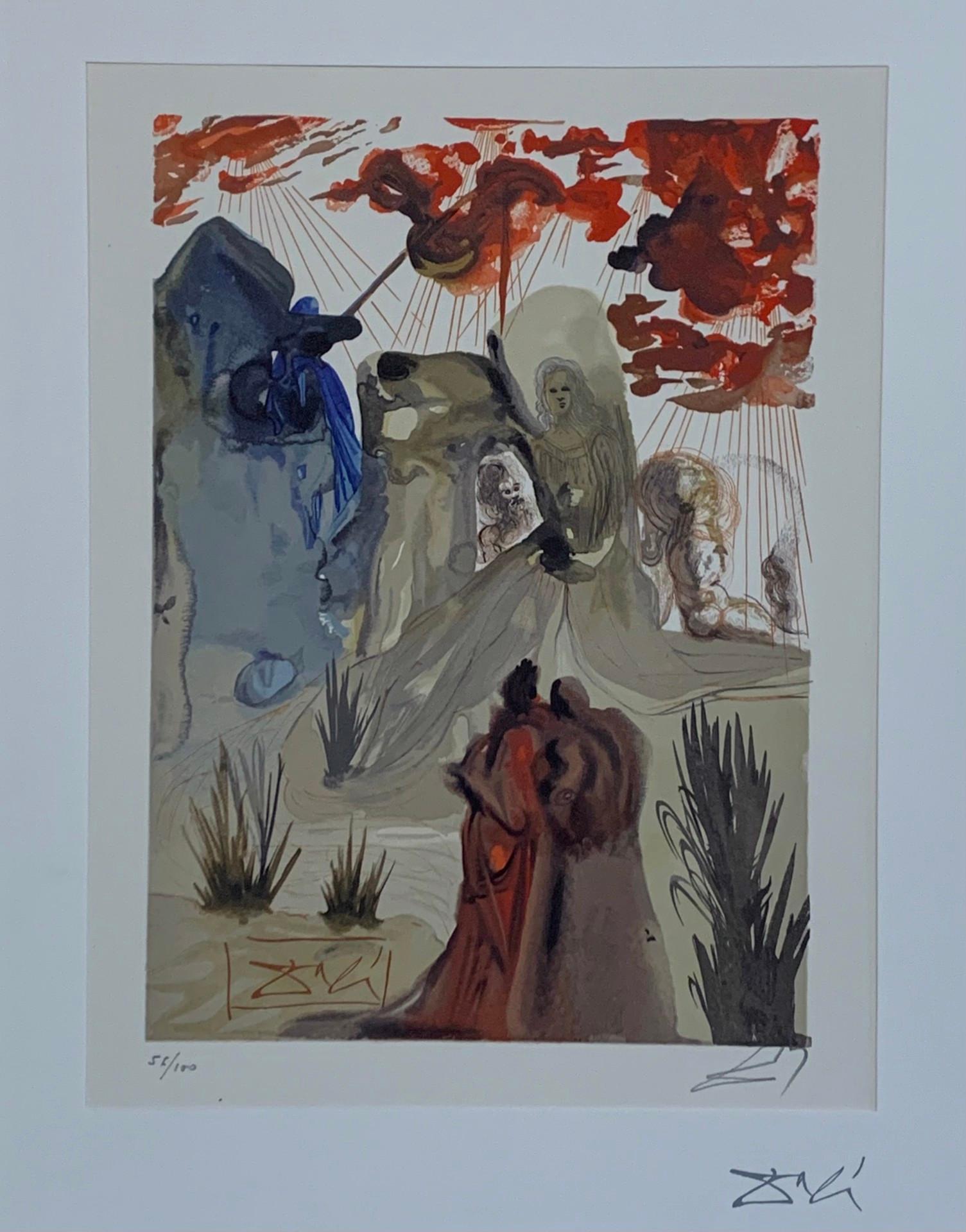 Purgatory Canto 28: Der Göttliche Wald aus der göttlichen Komödie (Surrealismus), Print, von Salvador Dalí
