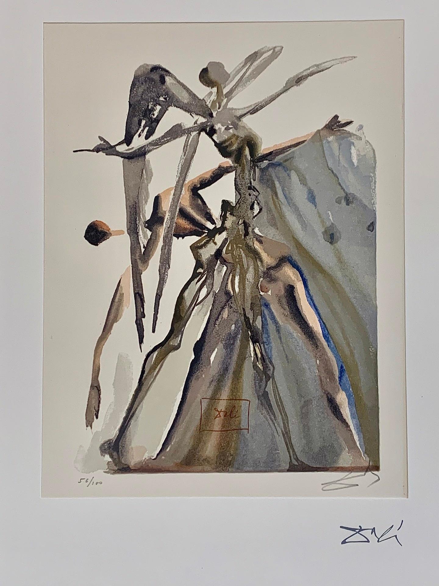 Purgatory Canto 4 : Les êtres négligents de la Divine Com�édie - Print de Salvador Dalí