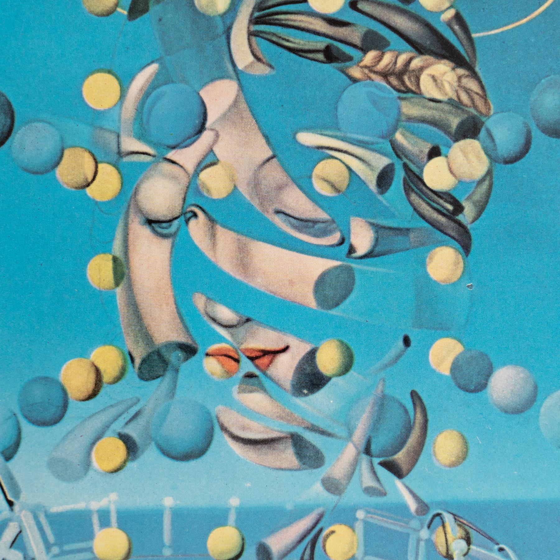 Salvador Dalí 1957 Cliché en color, enmarcado en Bueno estado para la venta en Barcelona, Barcelona