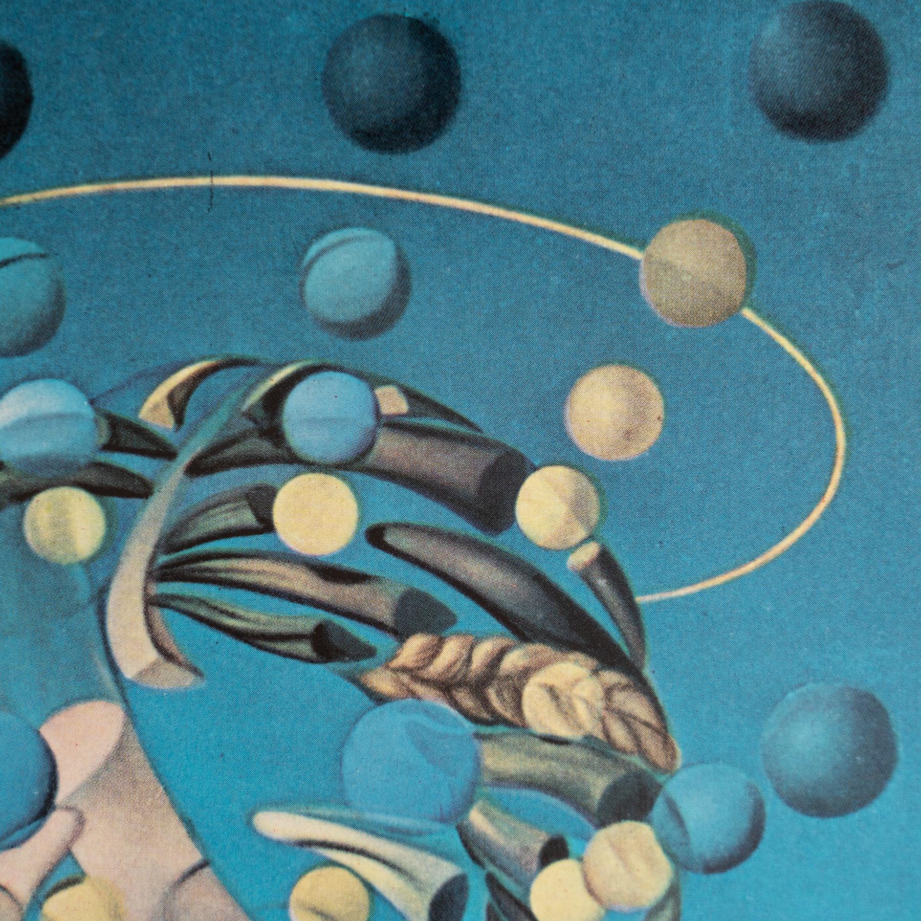 Salvador Dalí 1957 Cliché en color, enmarcado Papel en venta