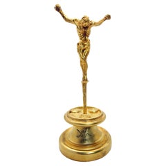 Salvador Dali 1974 Christ of Saint John of the Cross 18 Karat Gold Statuette 272