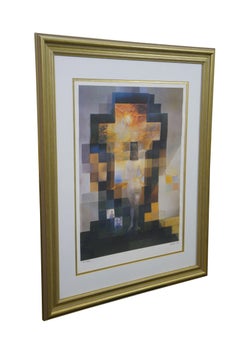 Salvador Dali Abraham Lincoln in Dalivision Optical Illusion Lithograph 32"