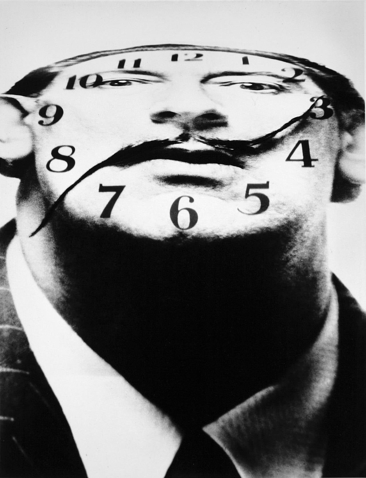 Salvador Dali and Philippe Halsman Figurative Photograph - Dali Clockface