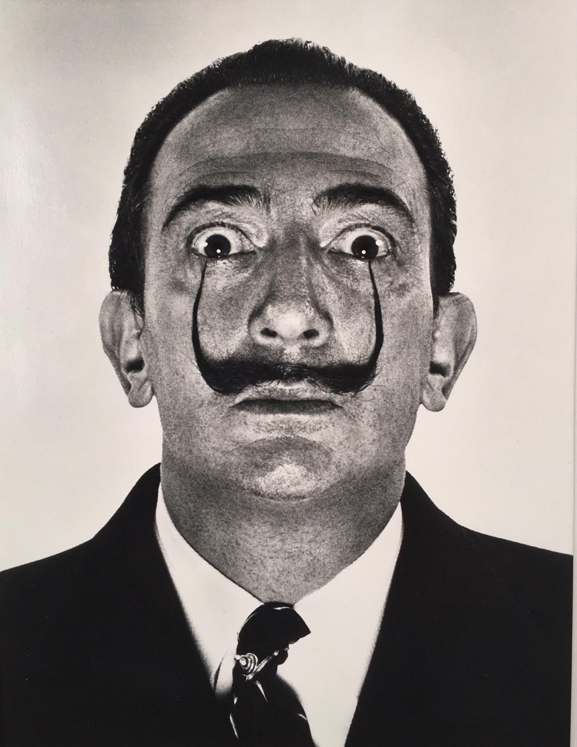 Salvador Dali and Philippe Halsman Portrait Photograph - Dali's Mustache