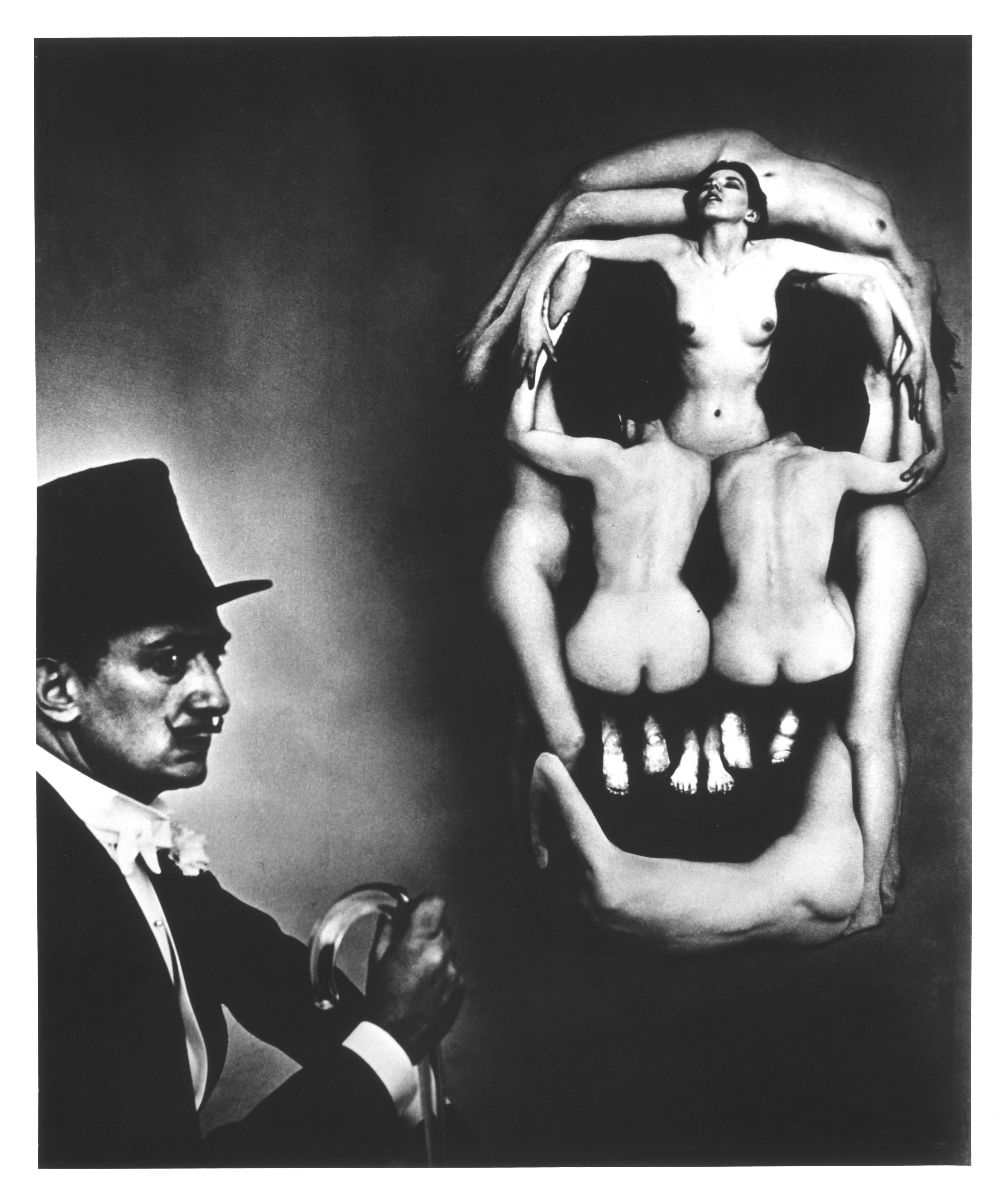 Salvador Dali and Philippe Halsman Black and White Photograph - Skull