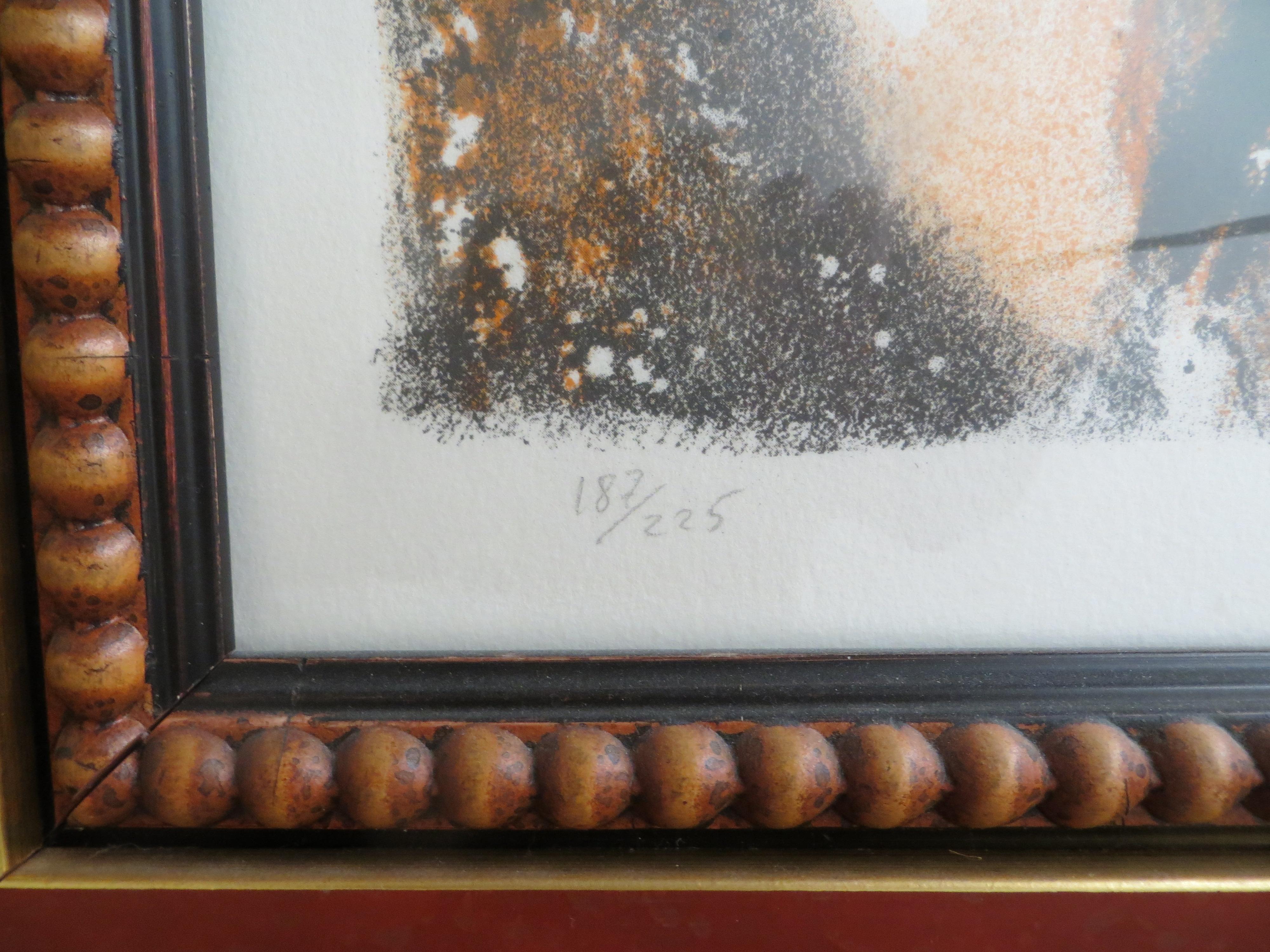 Original Dali  Schmetterling Bulfighter Lithographie (Braun), Portrait Print, von Salvador Dali and Philippe Halsman