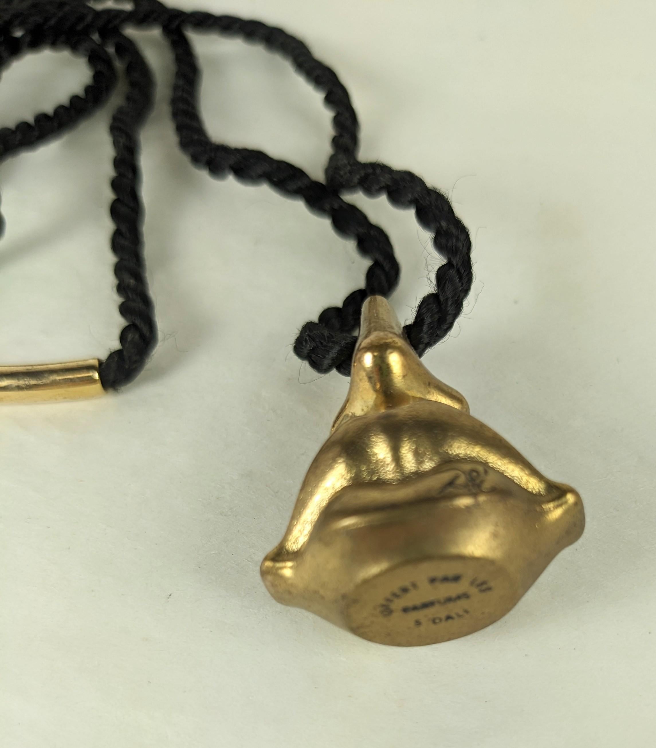 Salvador Dali Aphrodite Pendant Necklace In Excellent Condition For Sale In New York, NY