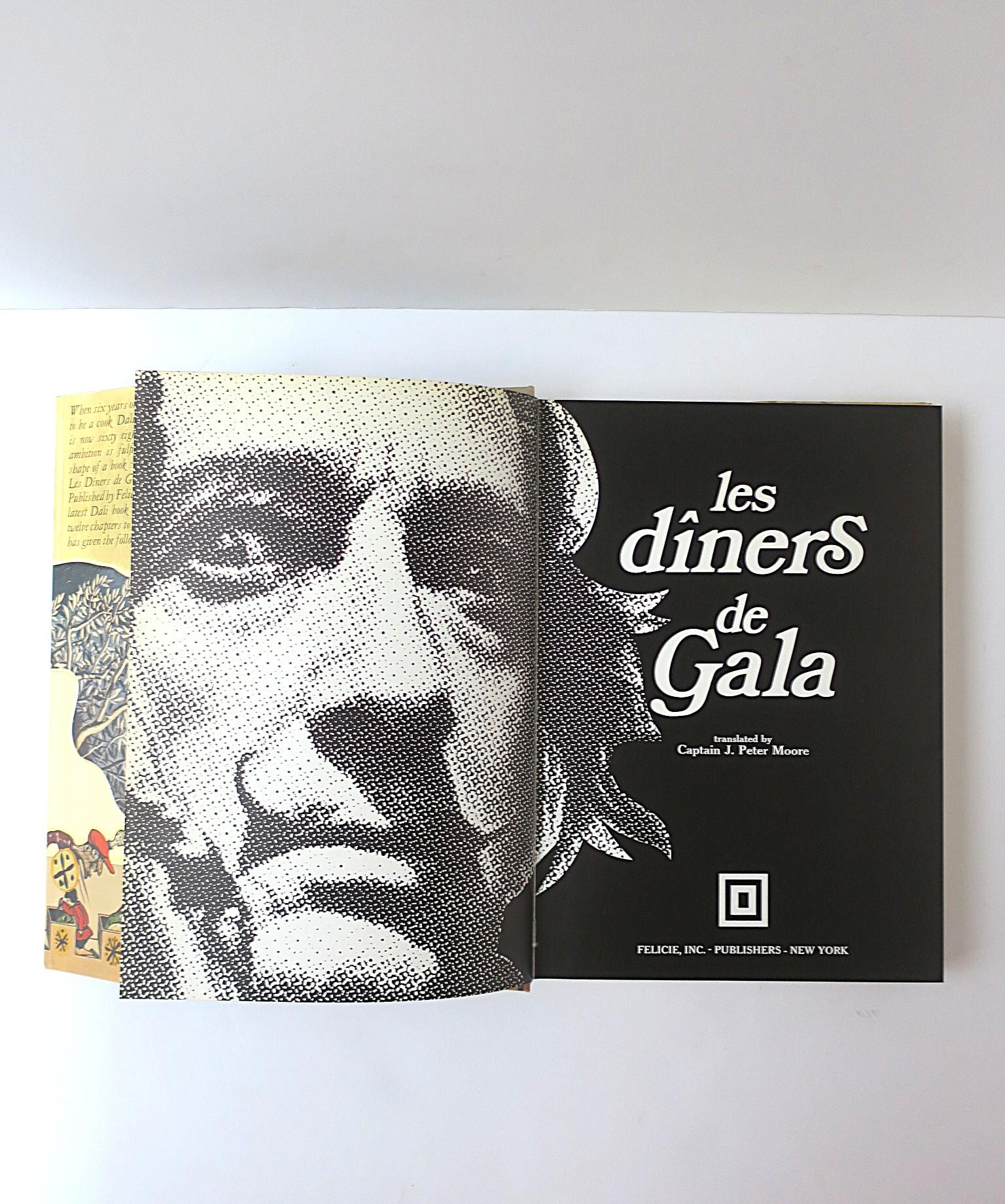 French Salvador Dali Art Recipe Book, Les Diners de Gala, 1971 France, First Edition For Sale