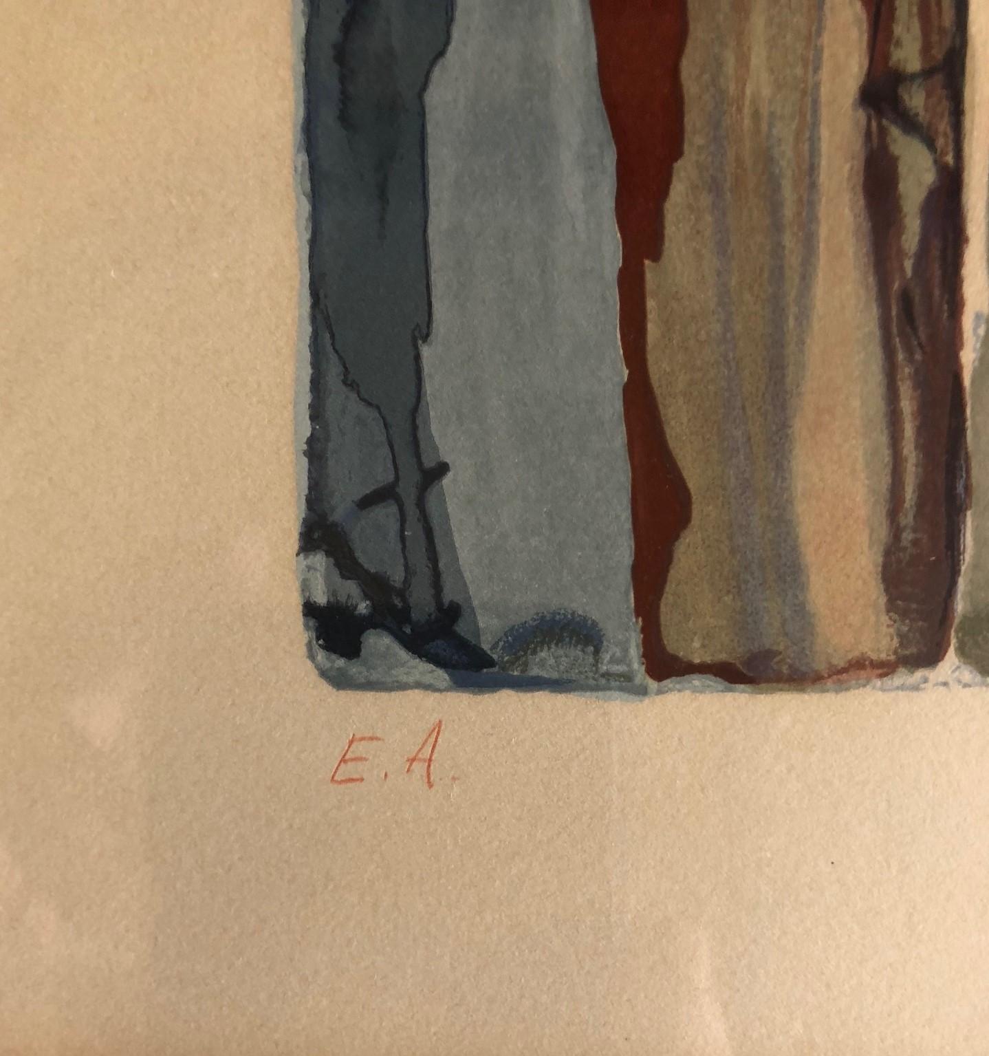 Mid-Century Modern Salvador Dali Artist Proof Woodblock Print Divine Comedy Inferno #10 