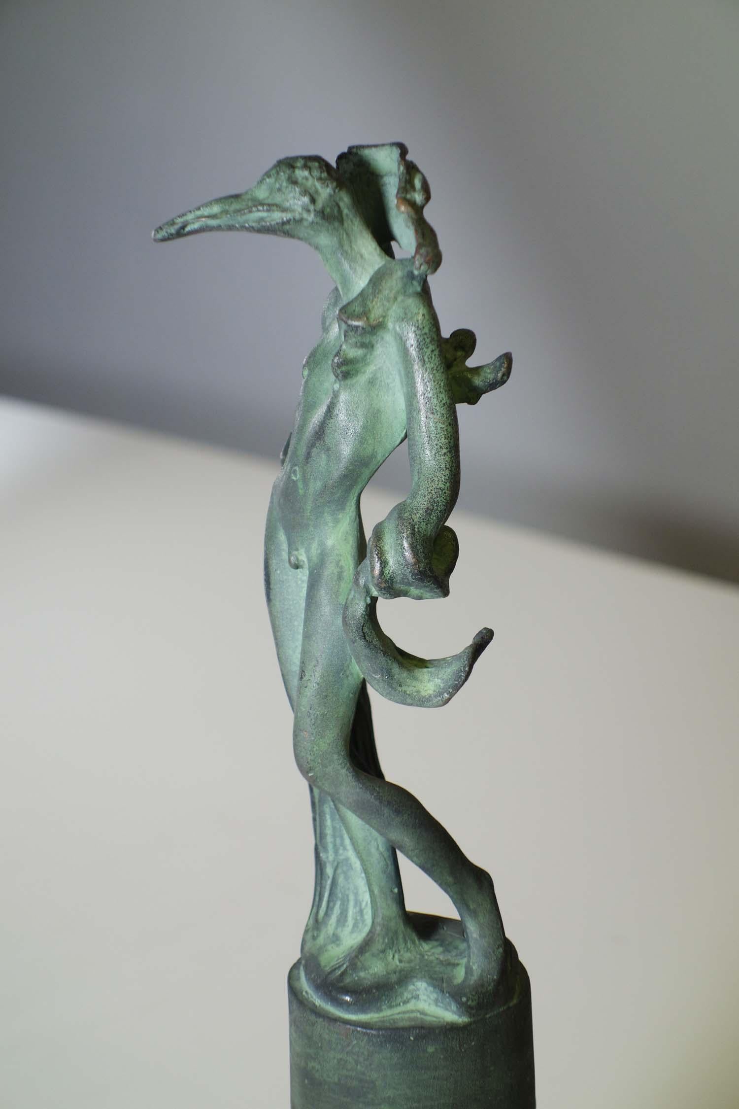 Salvador Dalí Vogelmann Surrealistische Bronze-Skulptur 79/99 im Angebot 3