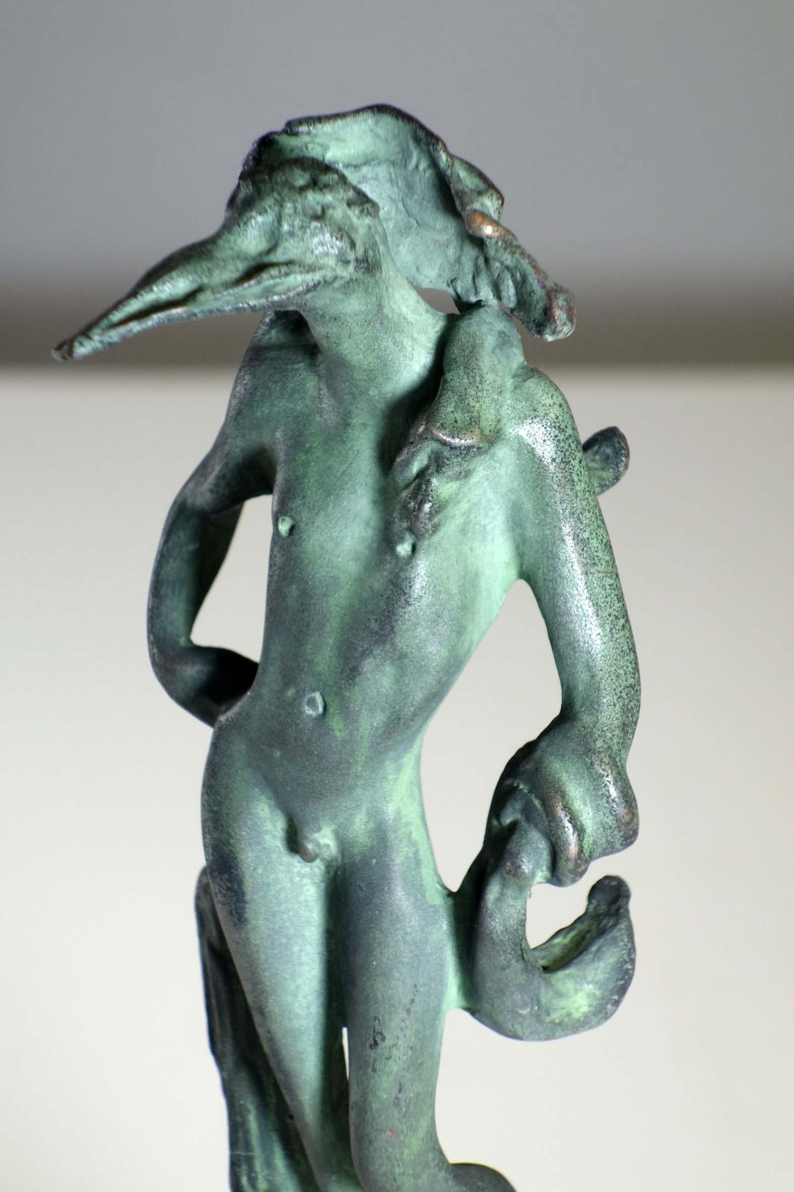 Salvador Dalí Vogelmann Surrealistische Bronze-Skulptur 79/99 im Angebot 2