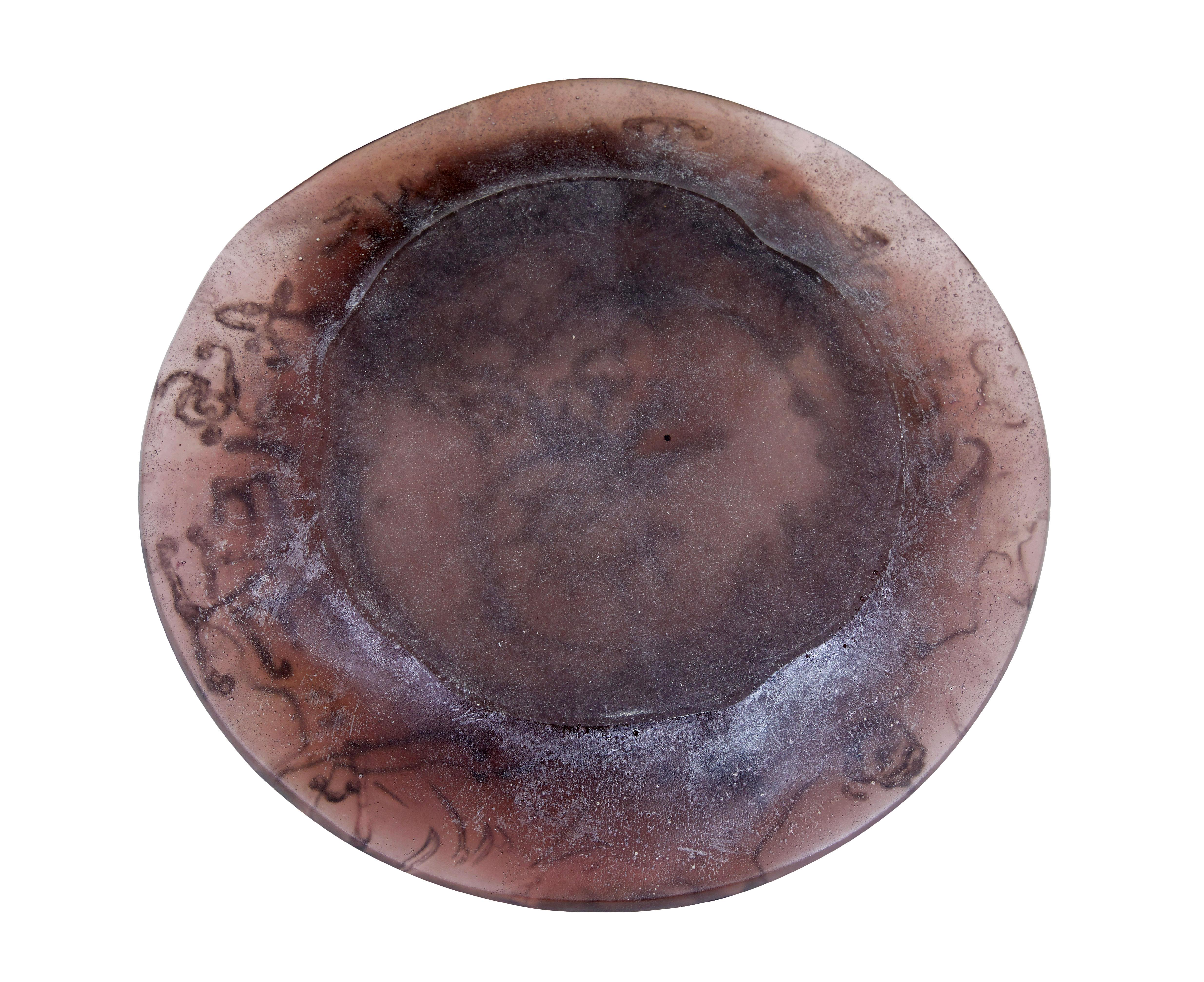 Hand-Crafted Salvador dali ceci n’est pas une assiette art plate For Sale