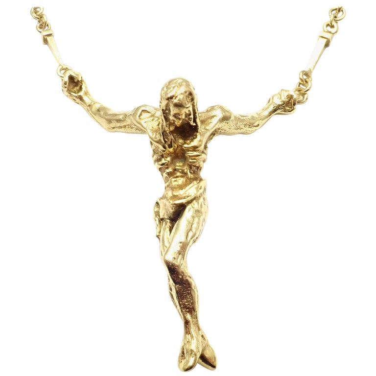 Salvador Dali Christ Saint John on The Cross Yellow Gold Bracelet ...