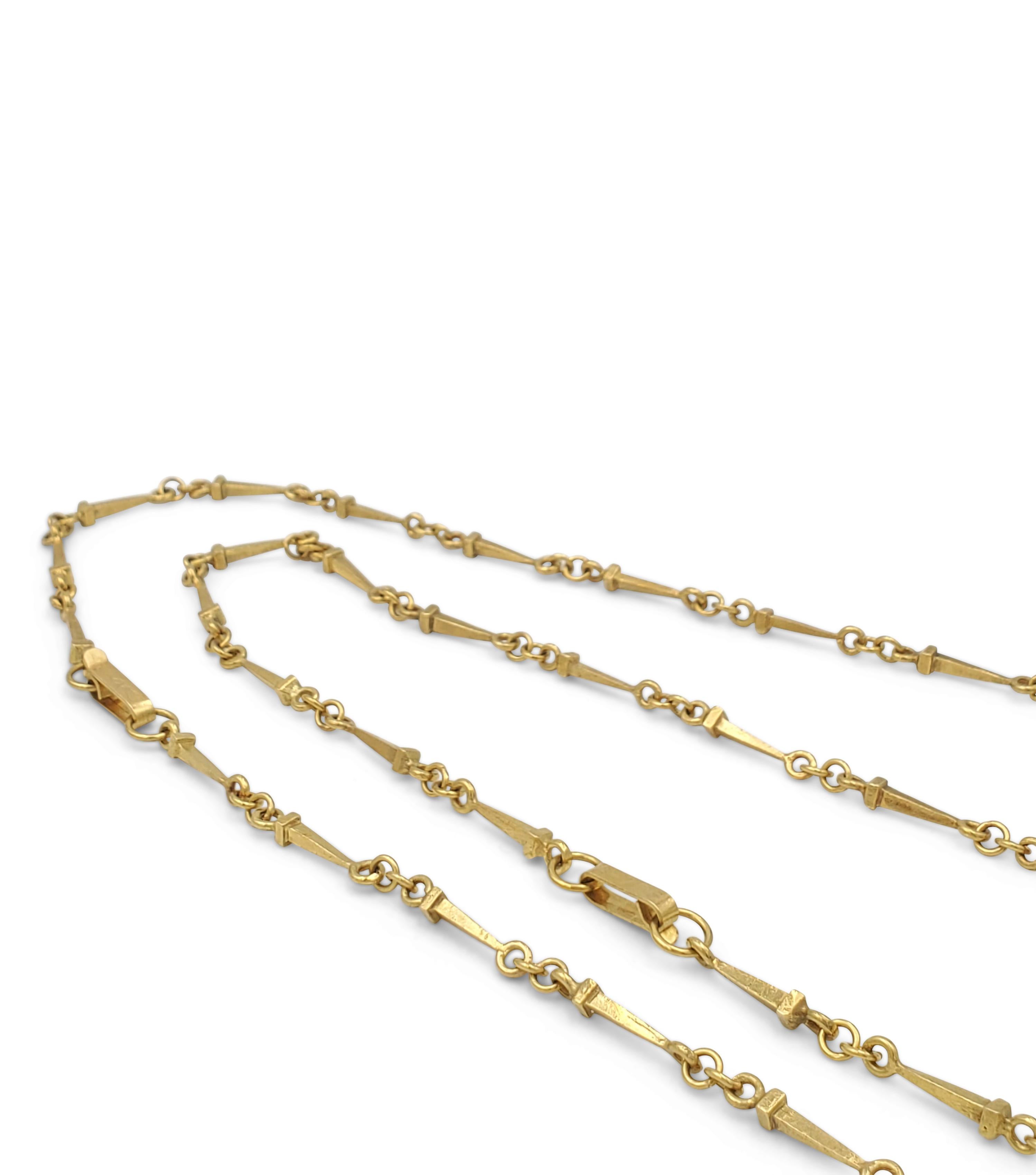 Salvador Dali Christo De San Juan De La Cruz Yellow Gold Convertible Necklace In Excellent Condition In New York, NY