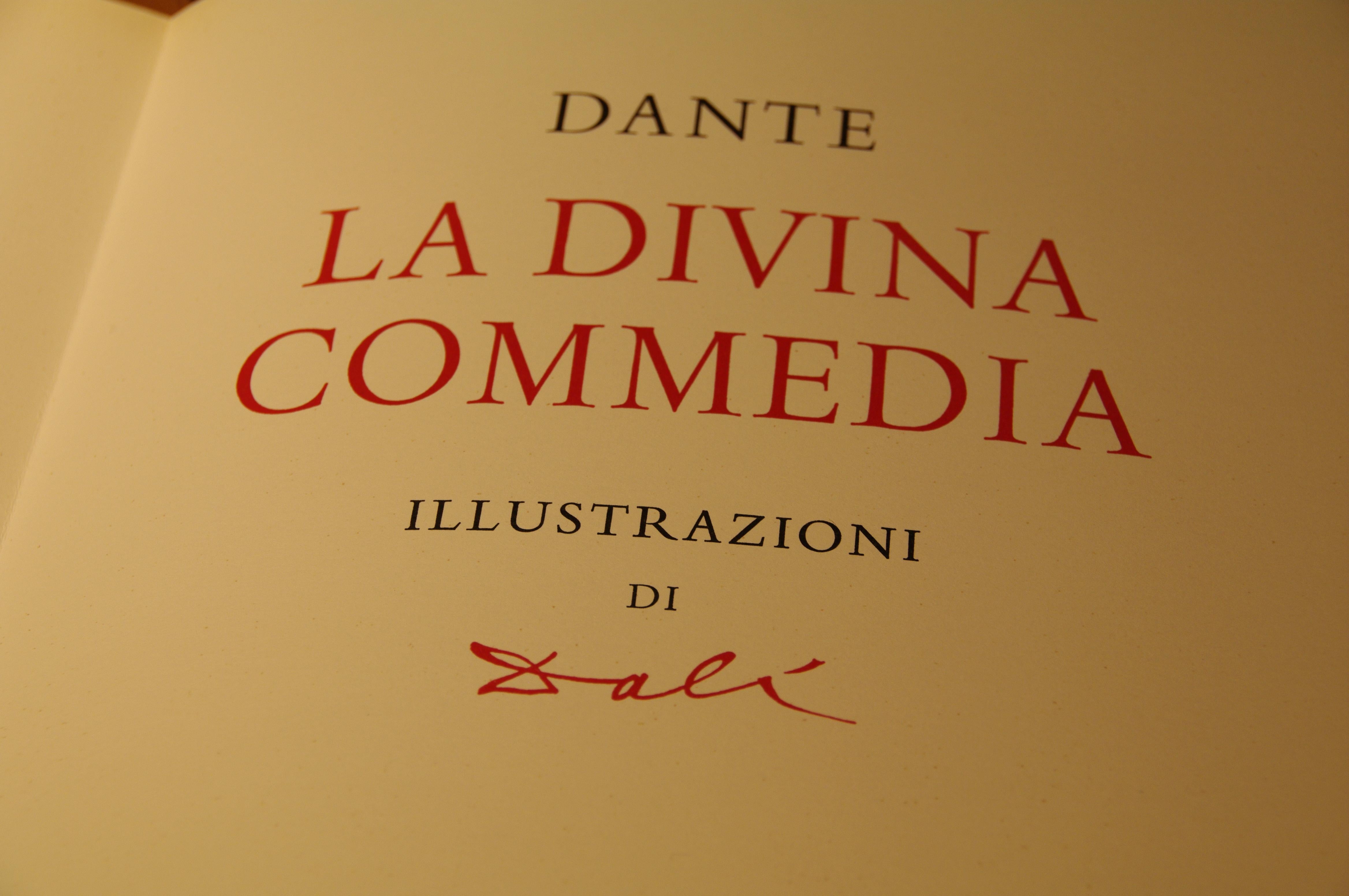 Salvador Dali Complete 6 Books Divine Comedy Italian Language In Good Condition In Jersey City, NJ