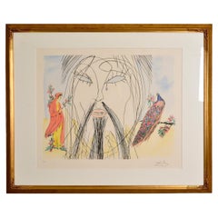 Salvador Dalí "Confucio"  Grabado