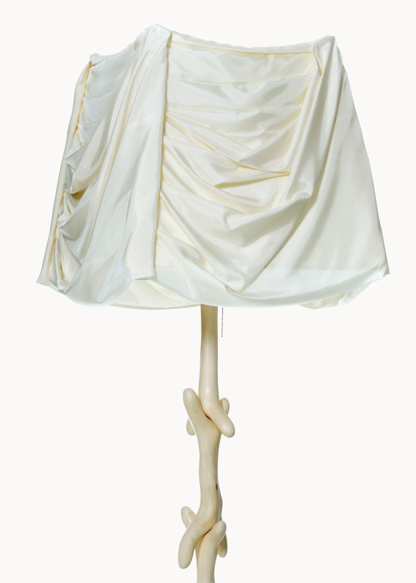 Moderne Salvador Dali Contemporary Muletas Lamp Sculpture en bois de tilleul par Bd en vente