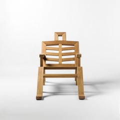 Salvador Dalì scultura contemporanea in legno Wood Sculpture Sunbed