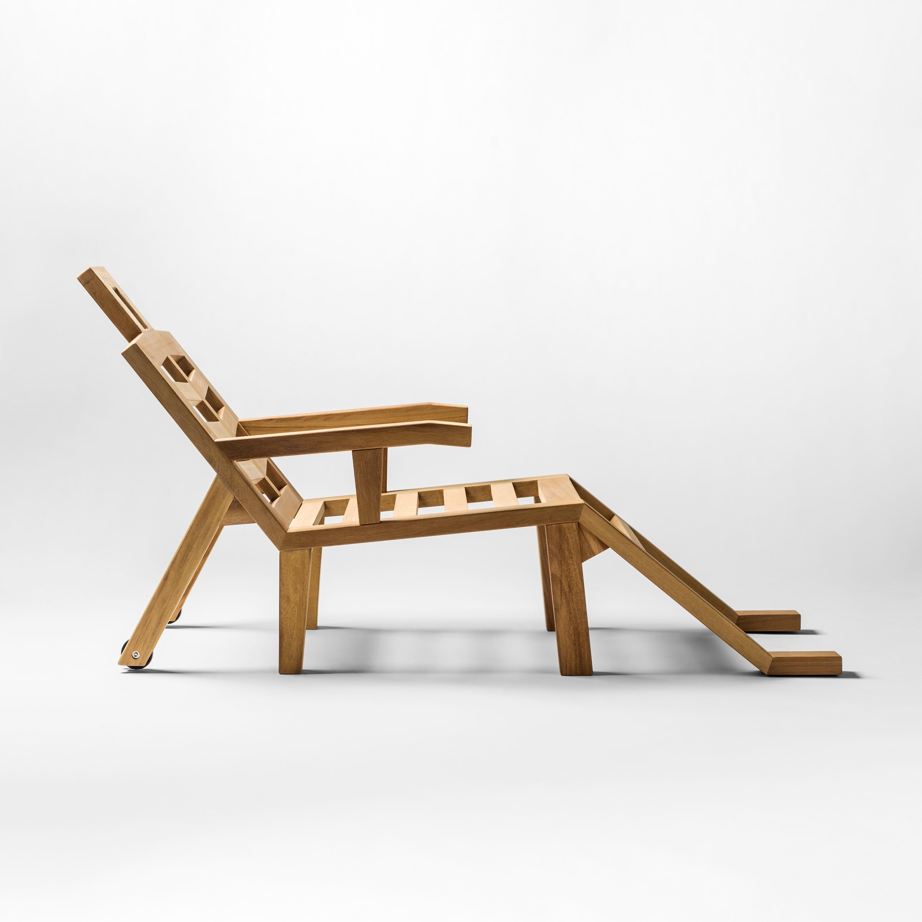 Moderno Salvador Dalì scultura contemporanea in legno Wood Sculpture Sunbed in vendita