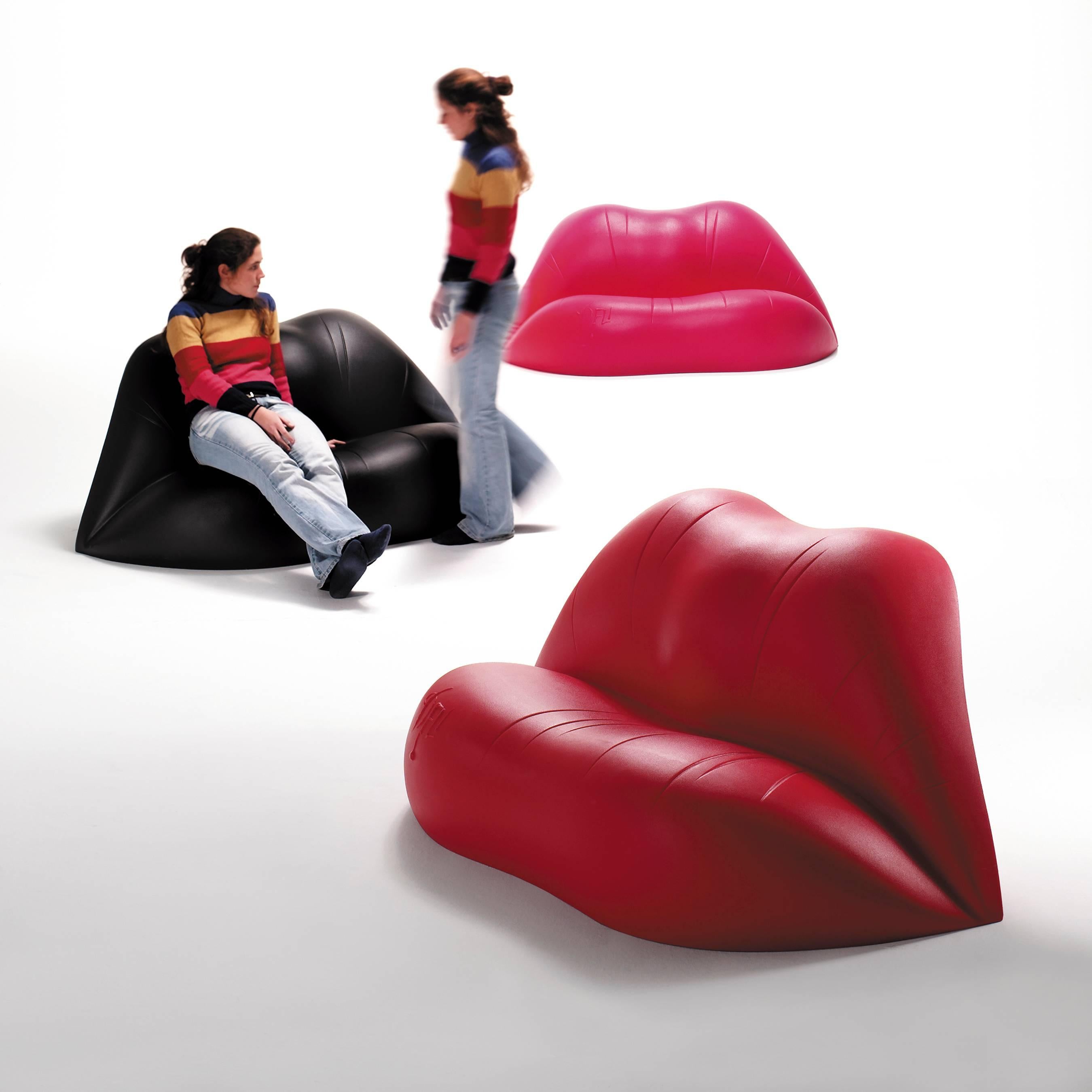 XXIe siècle et contemporain Salvador Dali, canapé contemporain rouge à lèvres de Dali pour BD en vente