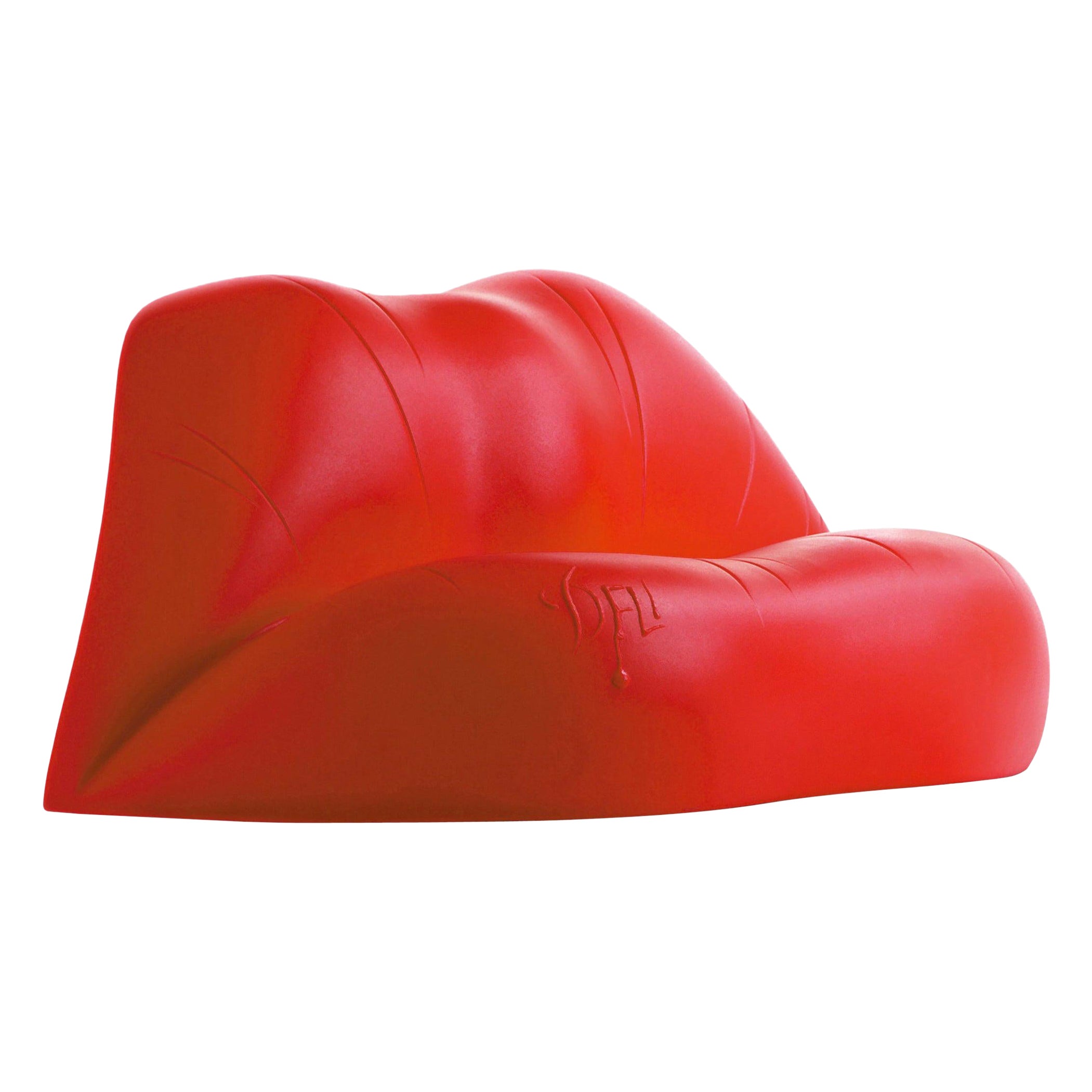 Salvador Dali, canapé contemporain rouge à lèvres de Dali pour BD en vente