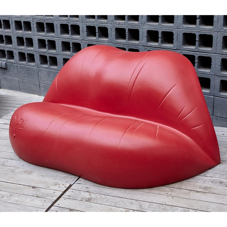 Salvador Dali, Contemporary, Red Dali Lips Sofa For Sale at 1stDibs