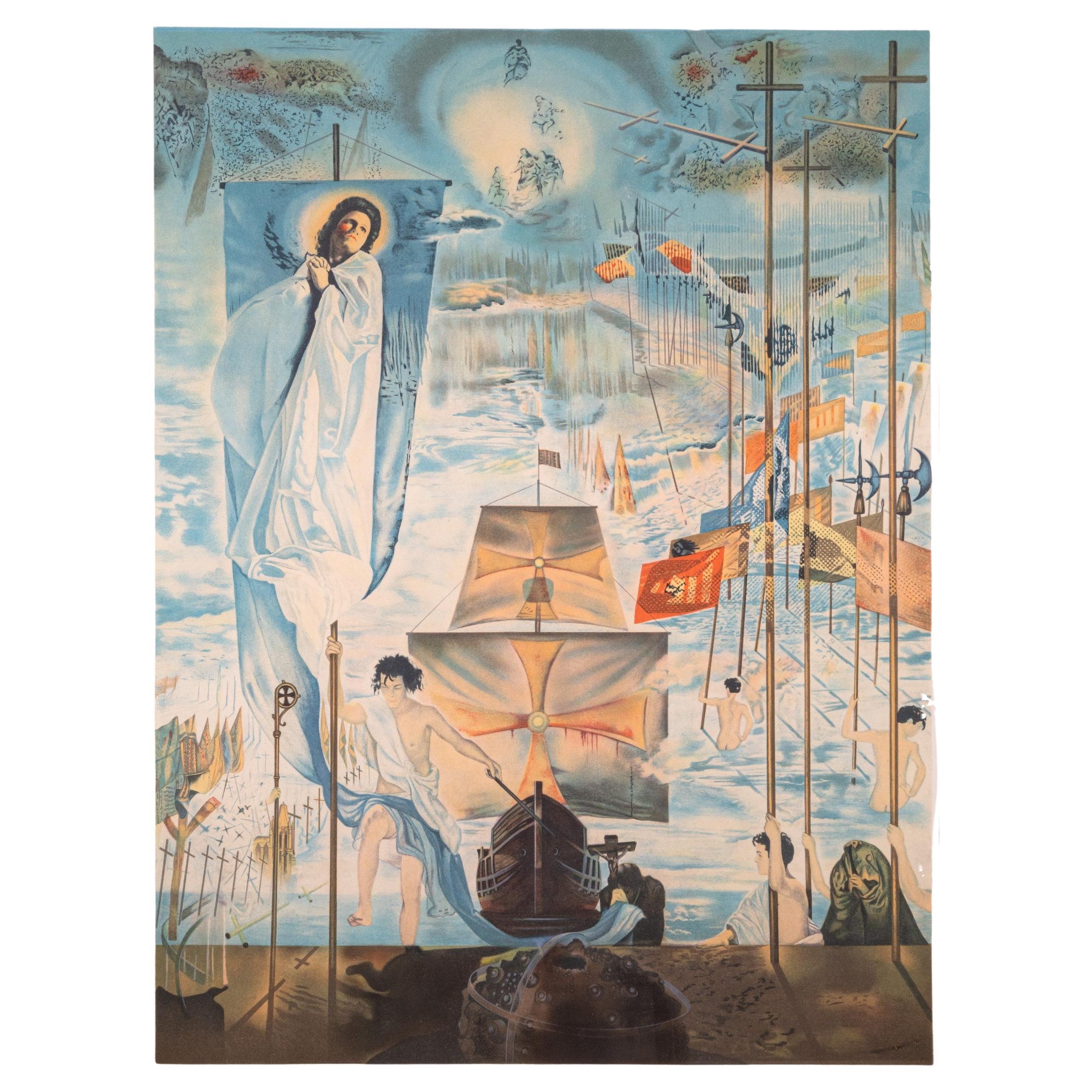Salvador Dali Discovery of America Christopher Columbus Signed Modern Surrealism