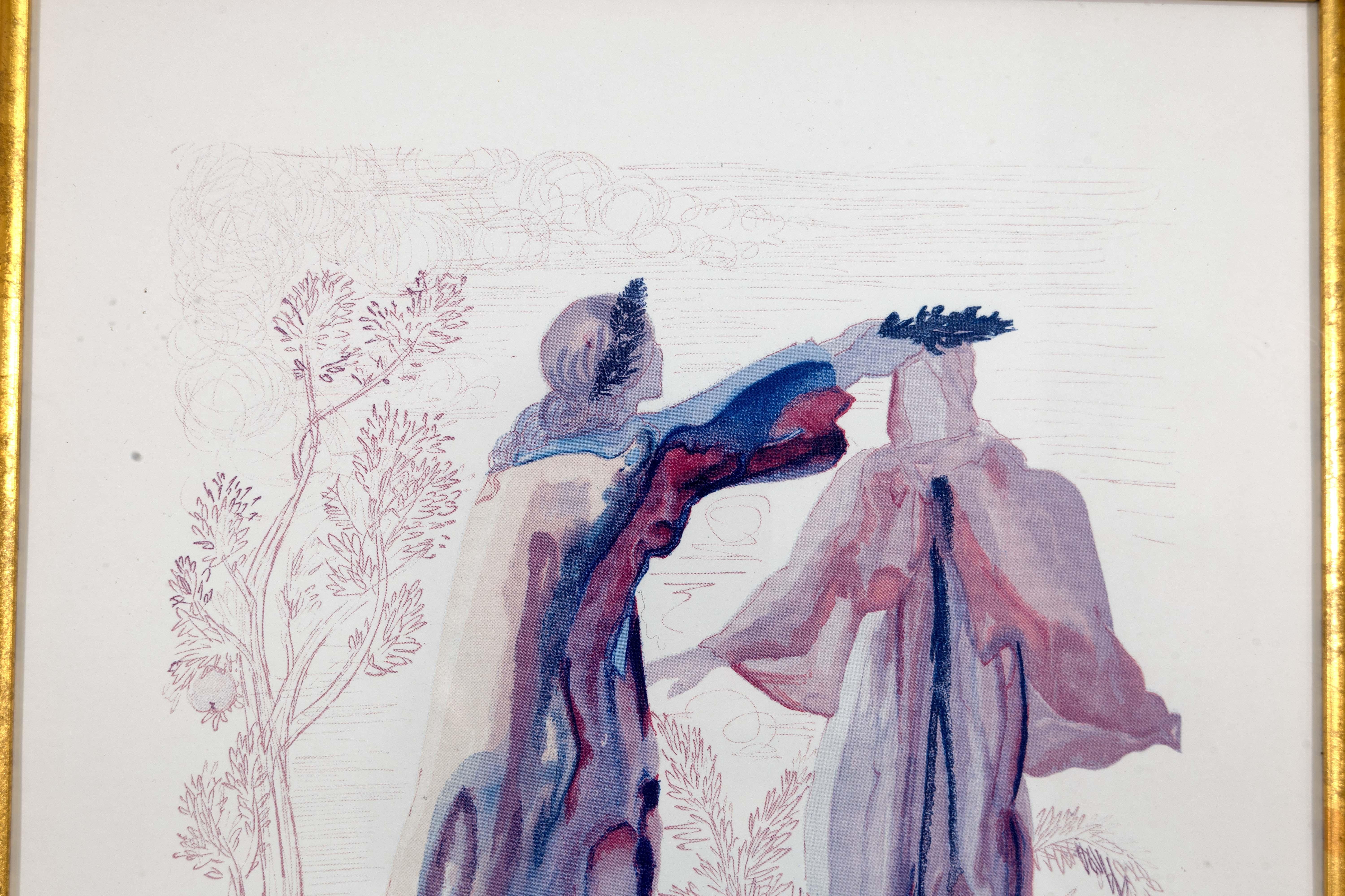 Salvador Dali Divine Comedy The Last Oratories of Virgil (FO 105) PU 27 Holzschnitt (Mitte des 20. Jahrhunderts) im Angebot