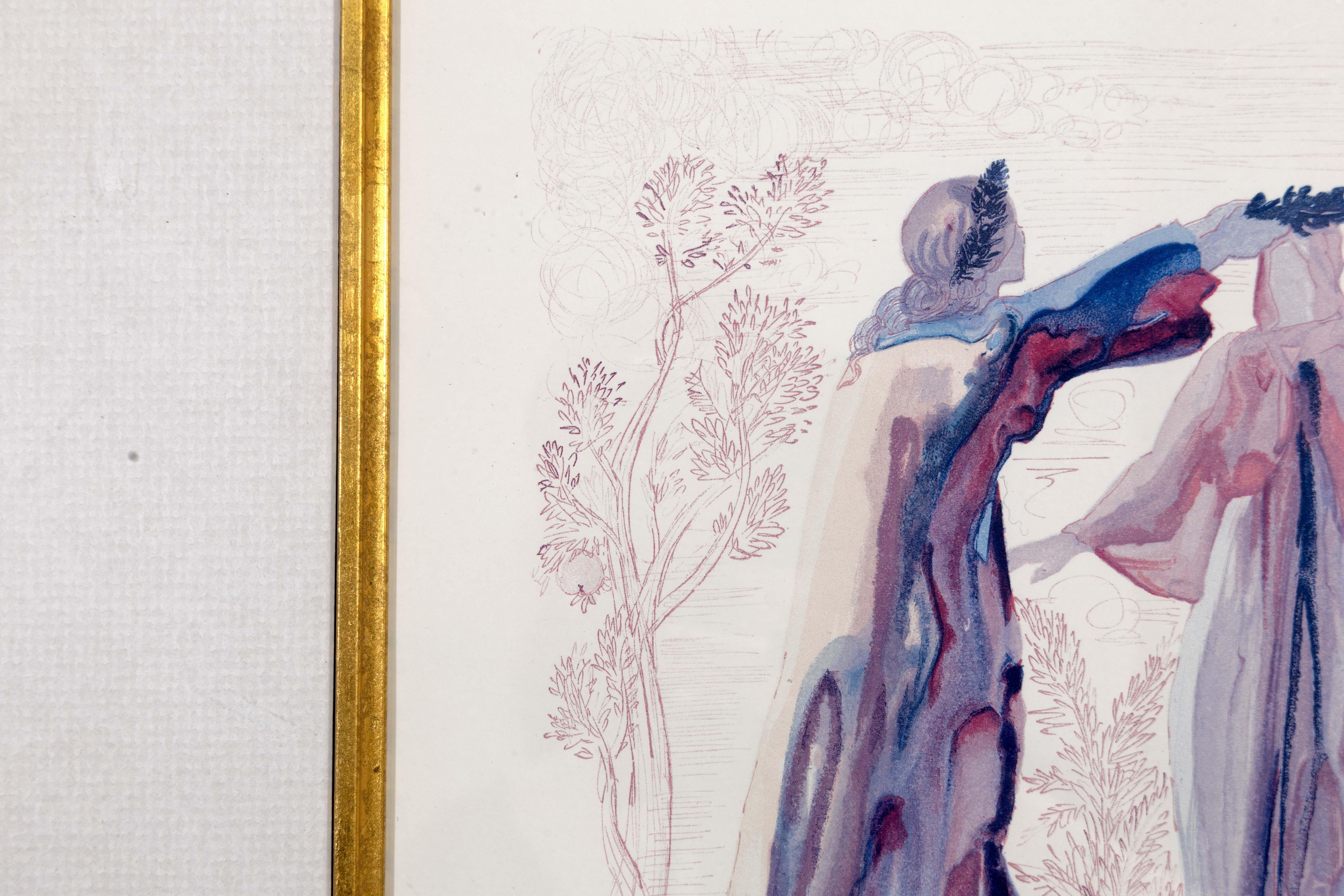 Salvador Dali Divine Comedy The Last Oratories of Virgil (FO 105) PU 27 Holzschnitt (Papier) im Angebot
