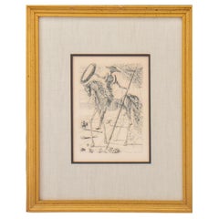 Salvador Dali "Don Quixote" Engraving