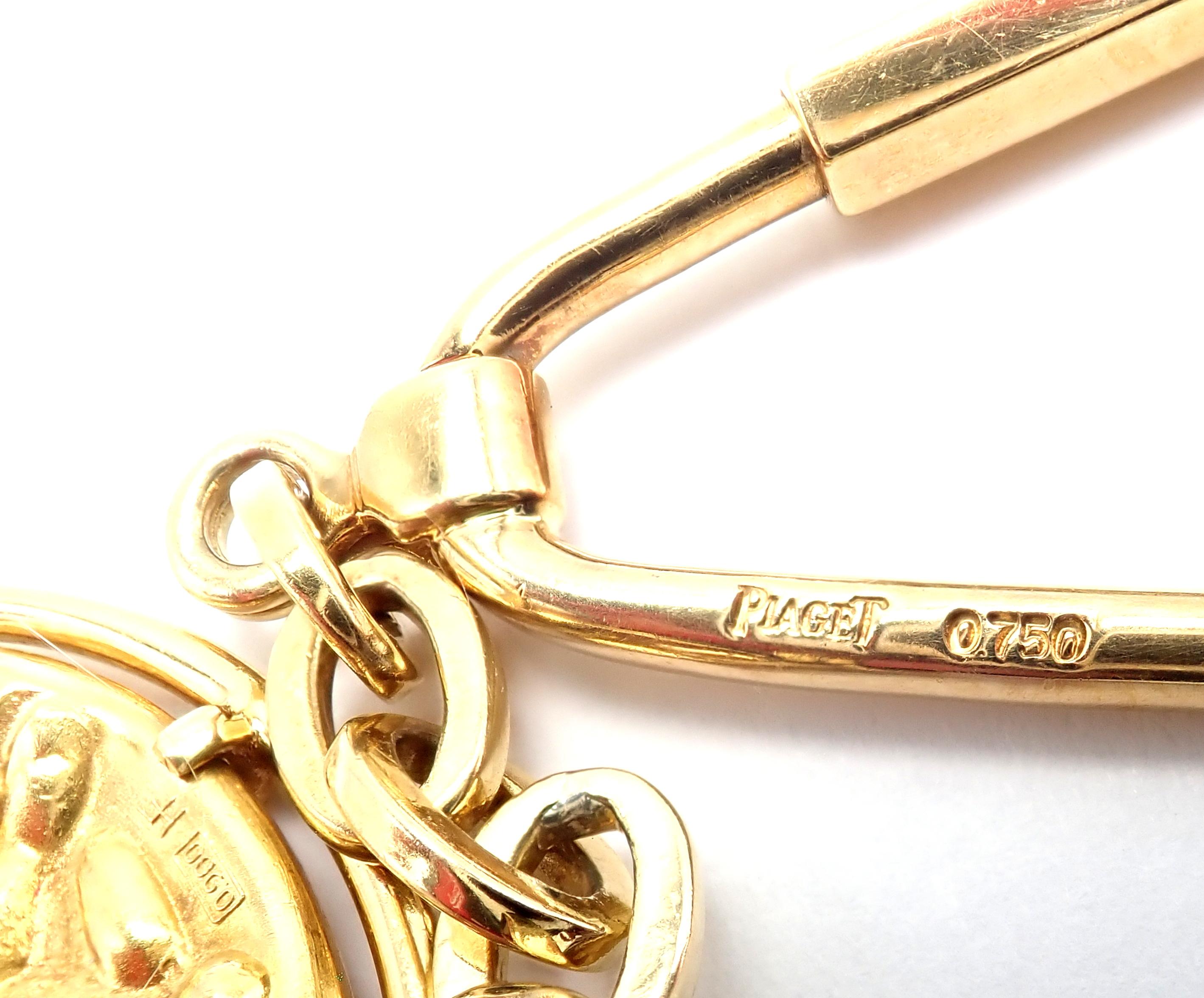 Salvador Dali D'or for Piaget Yellow Gold Coin Pendant Key Chain Unisexe en vente