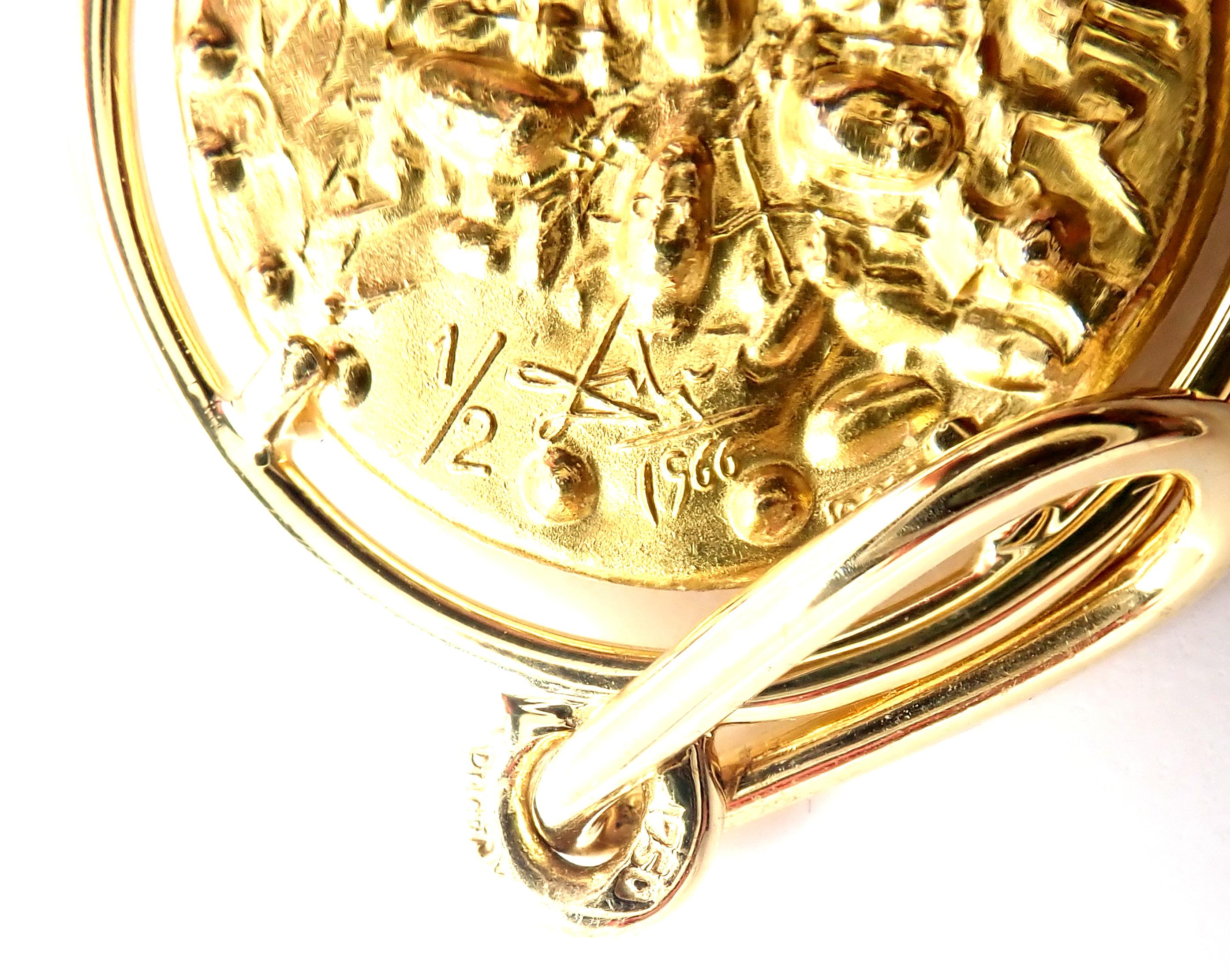 Salvador Dali D'or pour Piaget Pendentif en or jaune Excellent état à Holland, PA